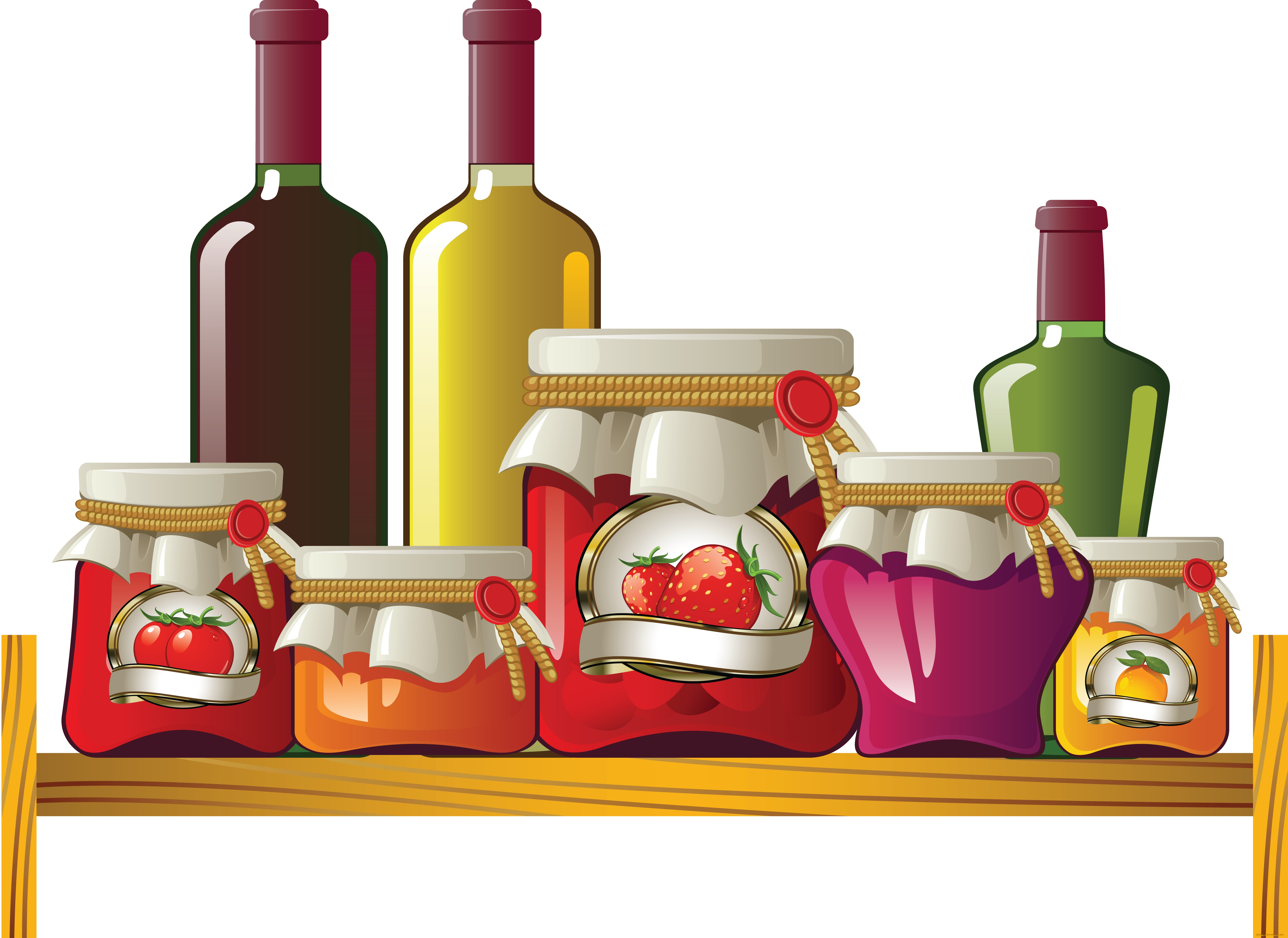 векторная, графика, еда, , food, варенье, напитки