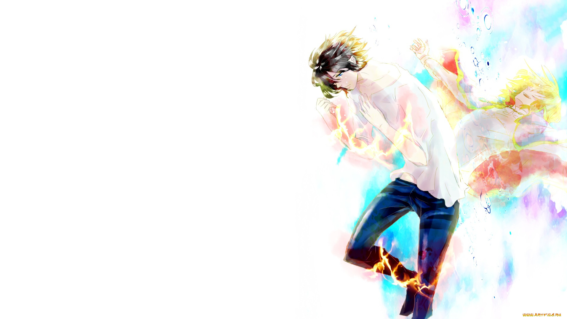 аниме, howl`s, moving, castle, пара