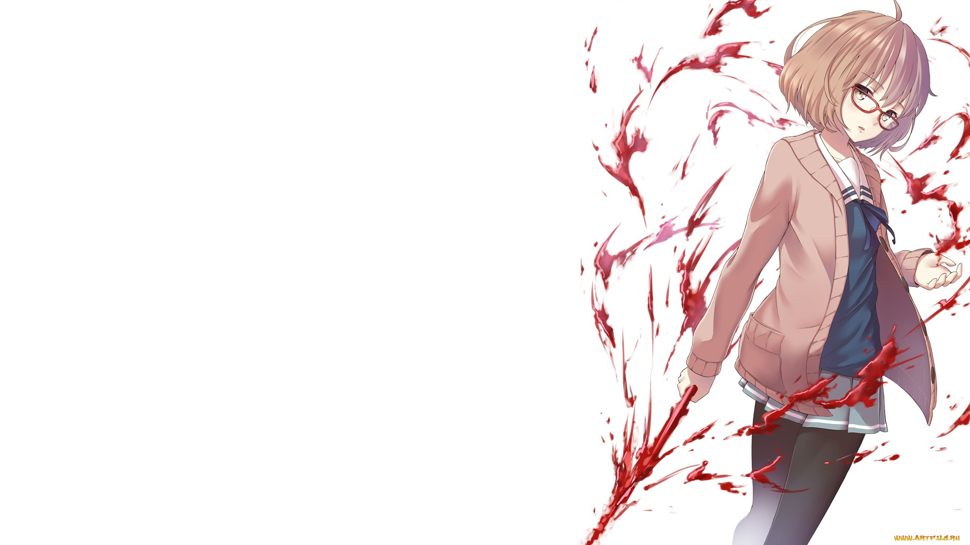 аниме, kyoukai, no, kanata, мирай