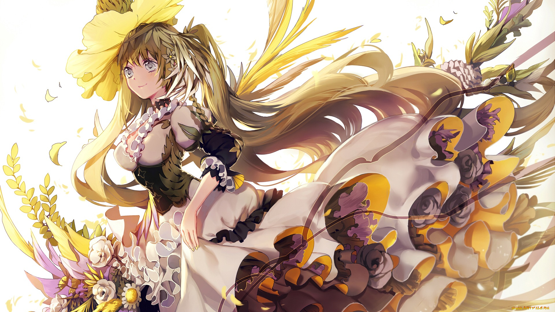 аниме, vocaloid, фон, взгляд, девушка