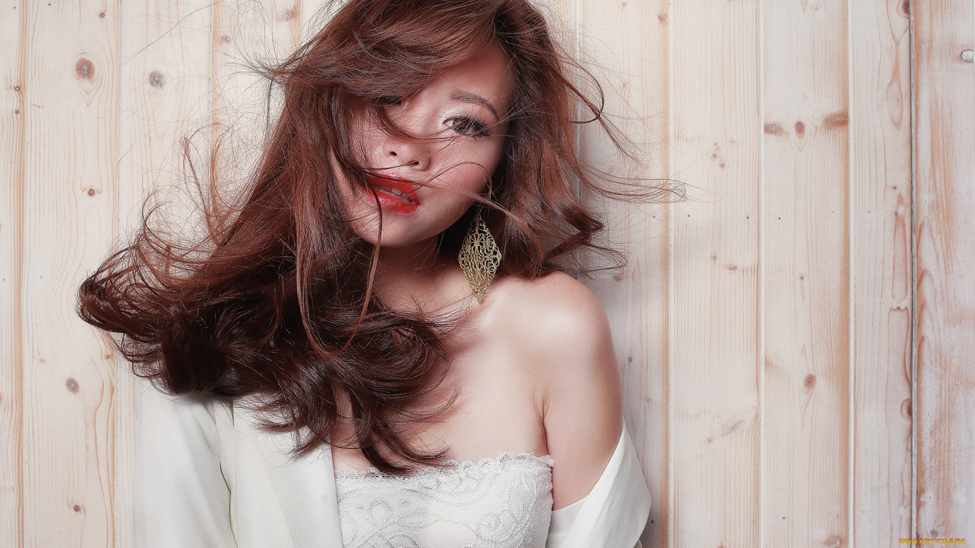 девушки, -unsort, , азиатки, азиатка, девушка, кофточка, ветер, волосы, модель