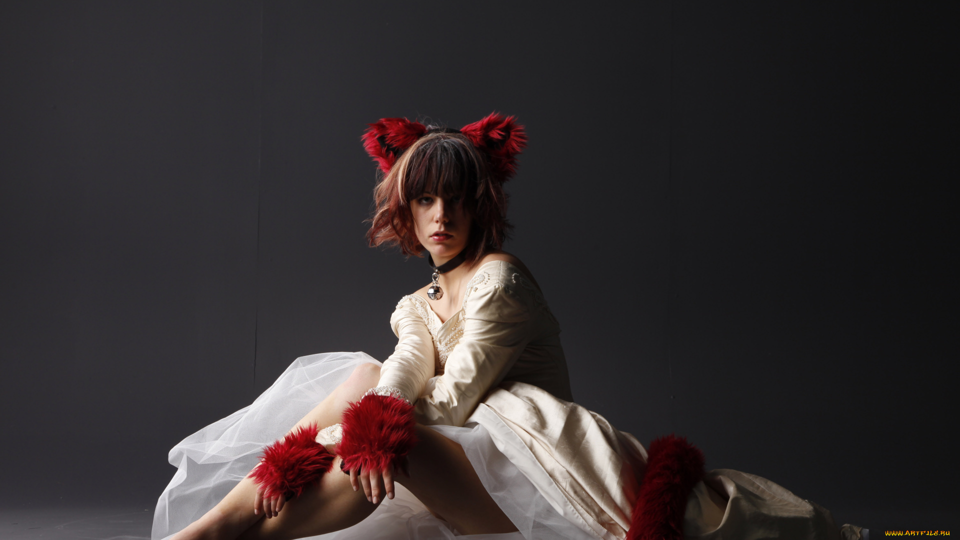 девушки, -unsort, , брюнетки, , шатенки, девушка, фон, взгляд, платье