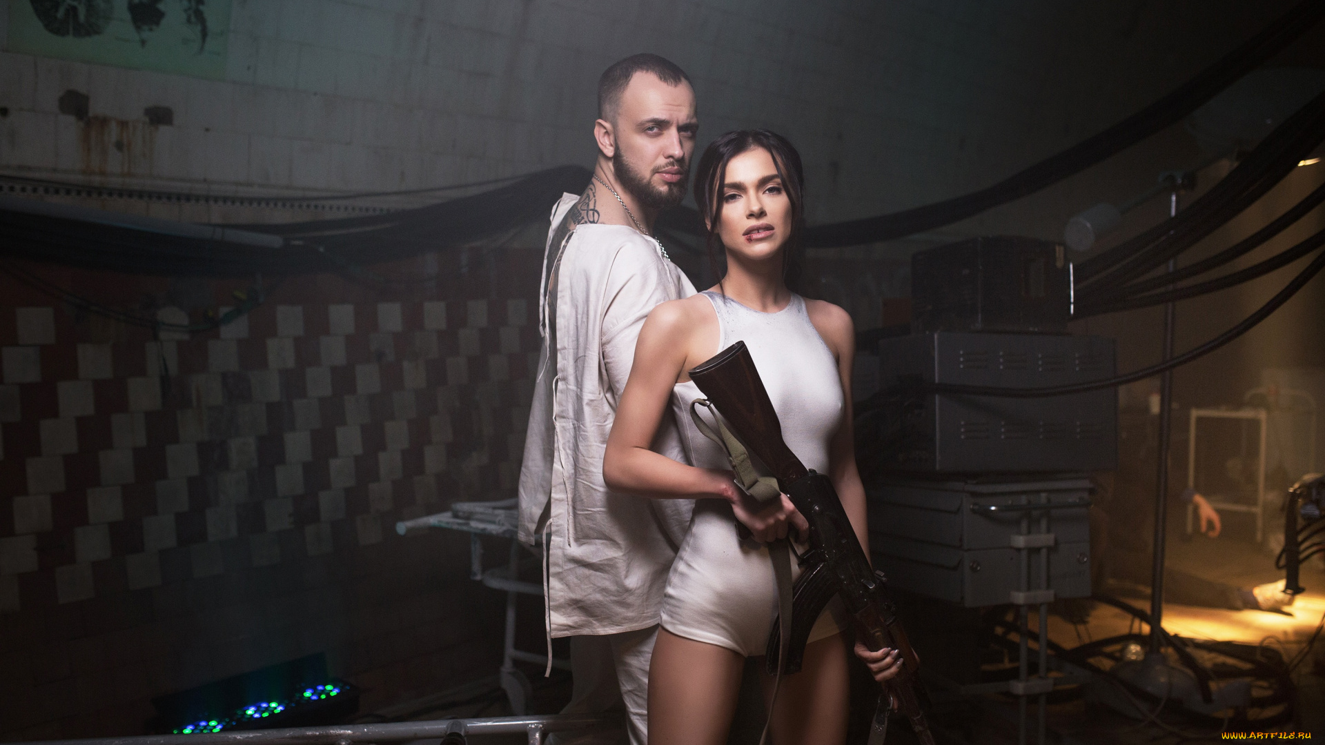 музыка, -, другое, девушка, автомат, парень, клип, елена, темникова, защитники, st, александр, степанов