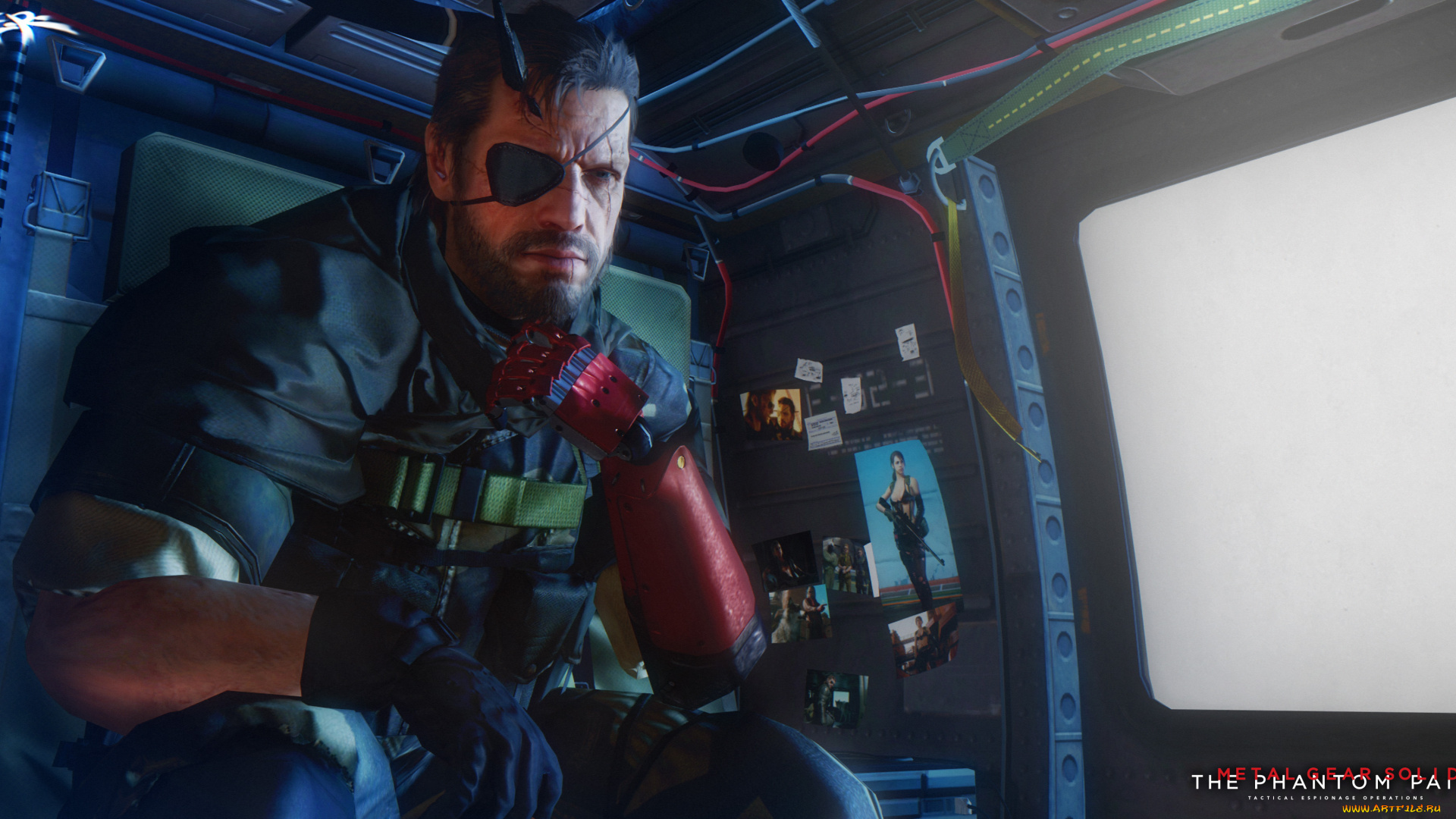 видео, игры, metal, gear, solid, v, , the, phantom, pain, униформа, взгляд, фон, мужчина