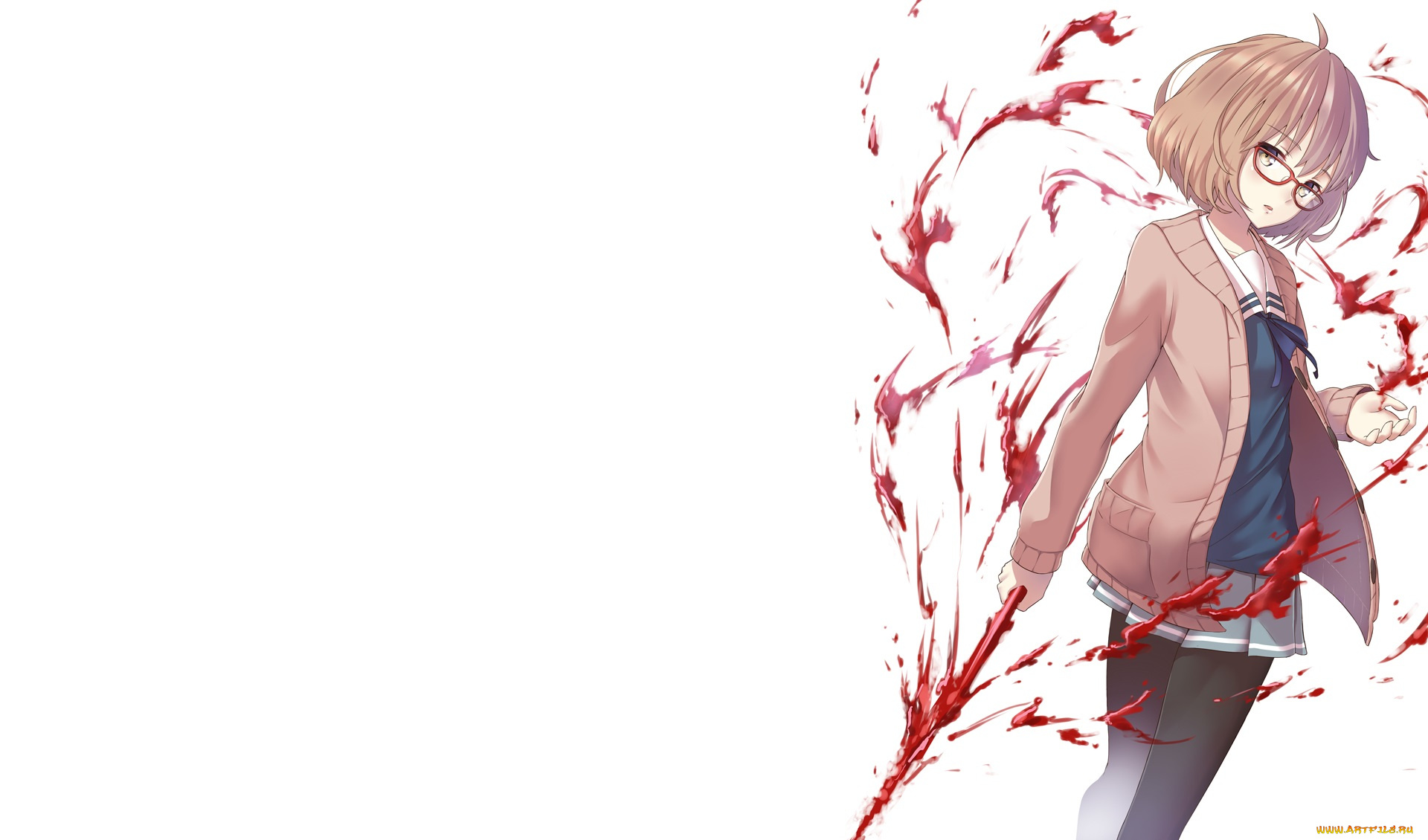 аниме, kyoukai, no, kanata, мирай