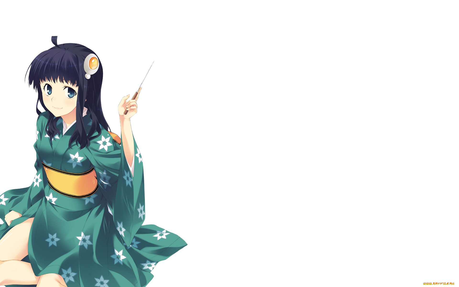 аниме, bakemonogatari, фон, взгляд, девушка