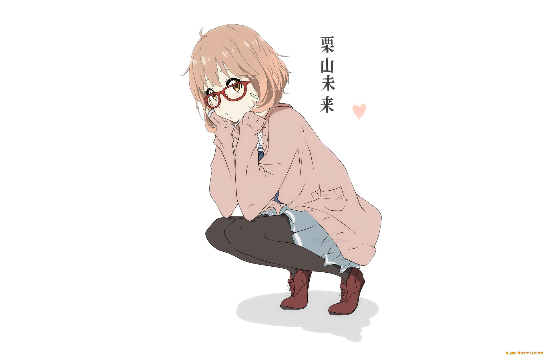 аниме, kyoukai, no, kanata, мирай