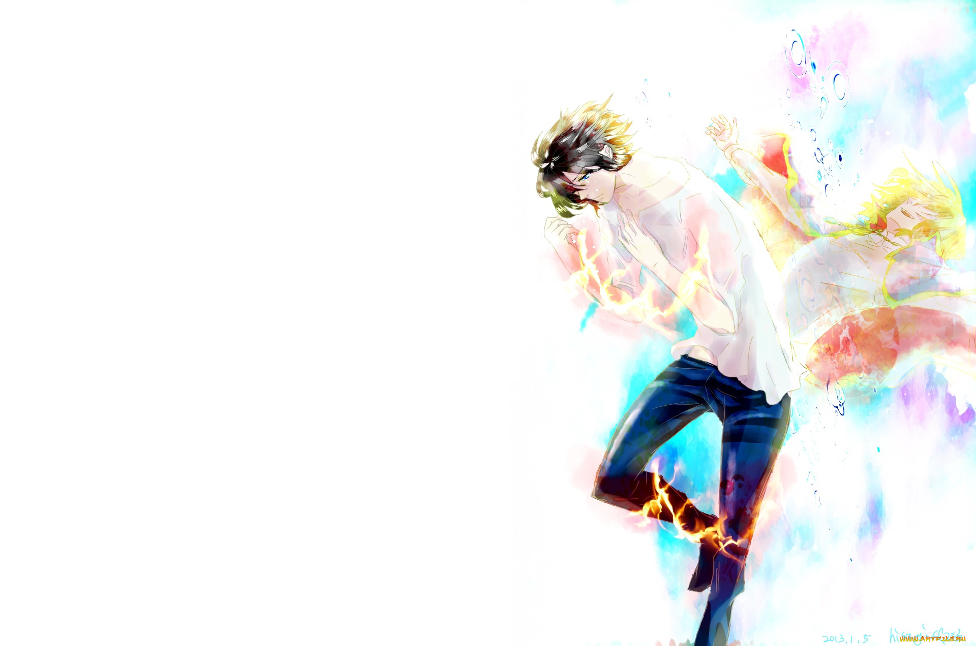 аниме, howl`s, moving, castle, пара