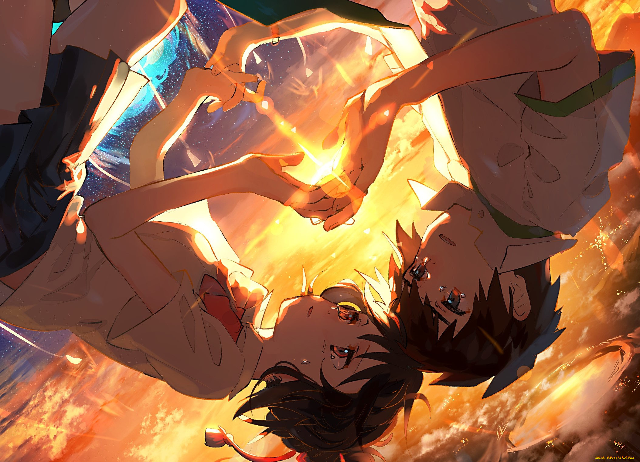 аниме, kimi, no, na, wa, двое