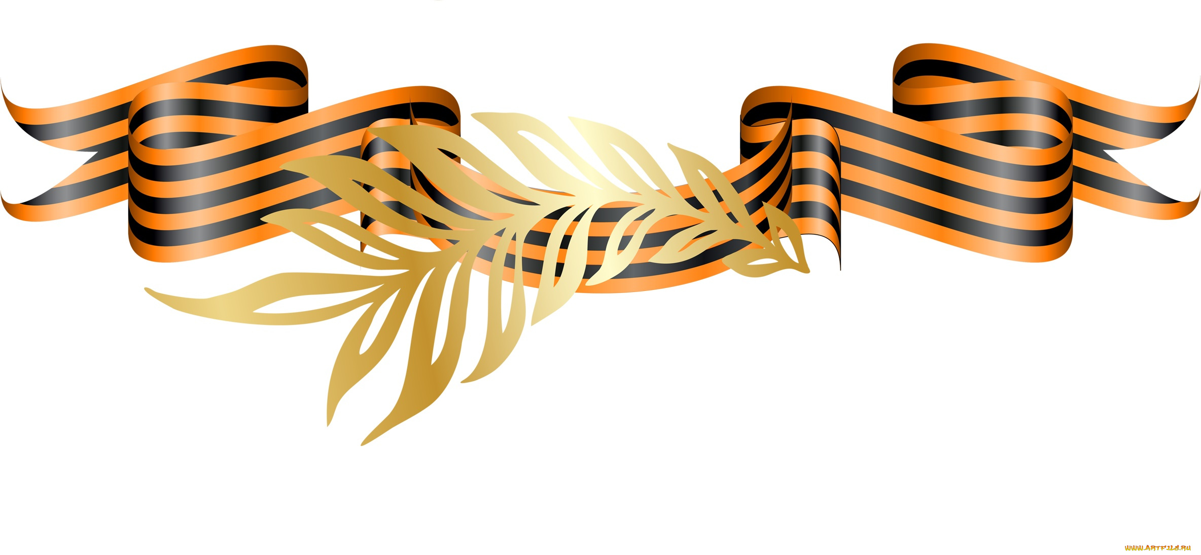 праздничные, день, победы, лента, ветка