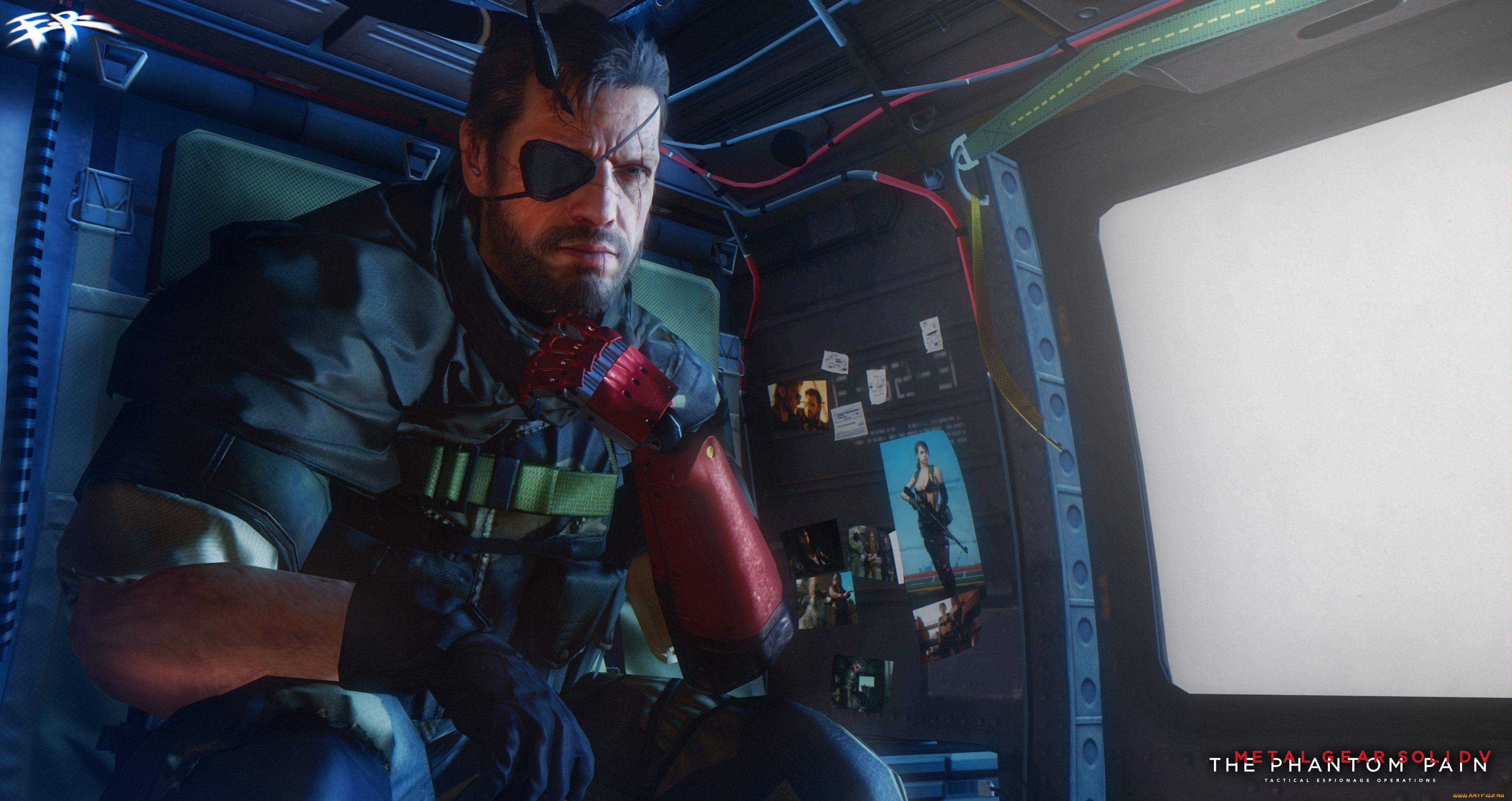 видео, игры, metal, gear, solid, v, , the, phantom, pain, униформа, взгляд, фон, мужчина