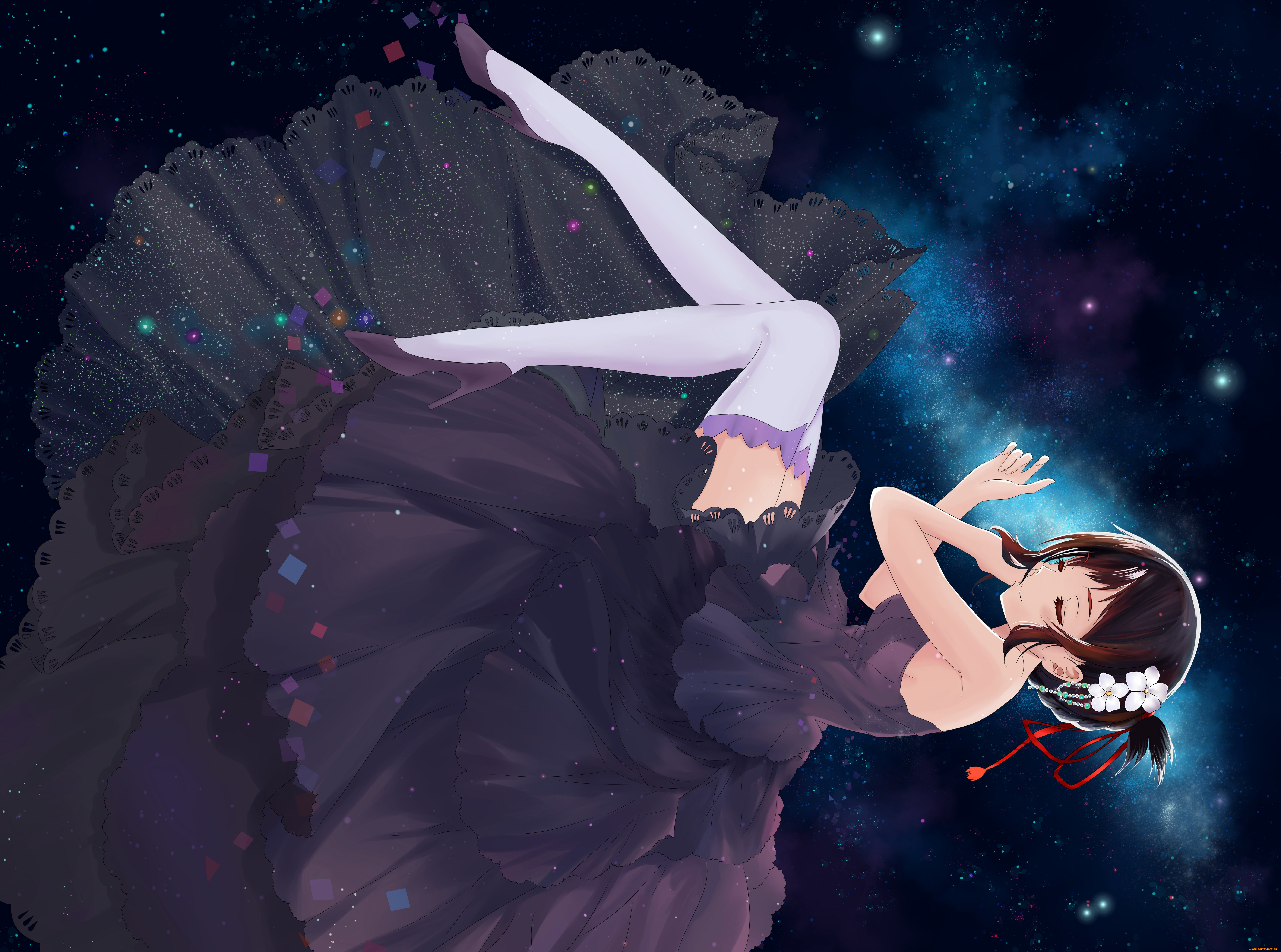 аниме, kimi, no, na, wa, девушка