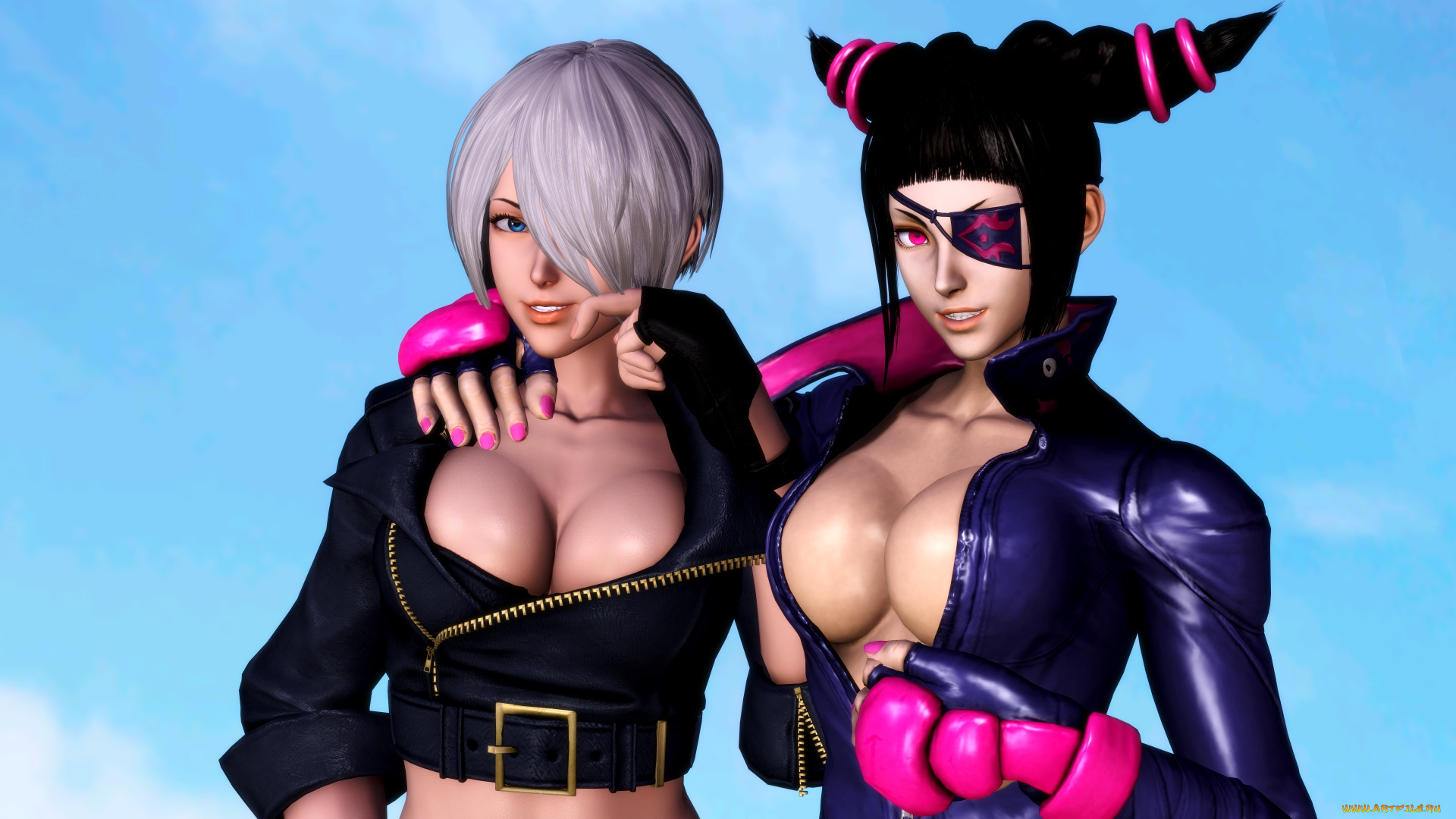 3д, графика, фантазия, , fantasy, девушки, взгляд, фон