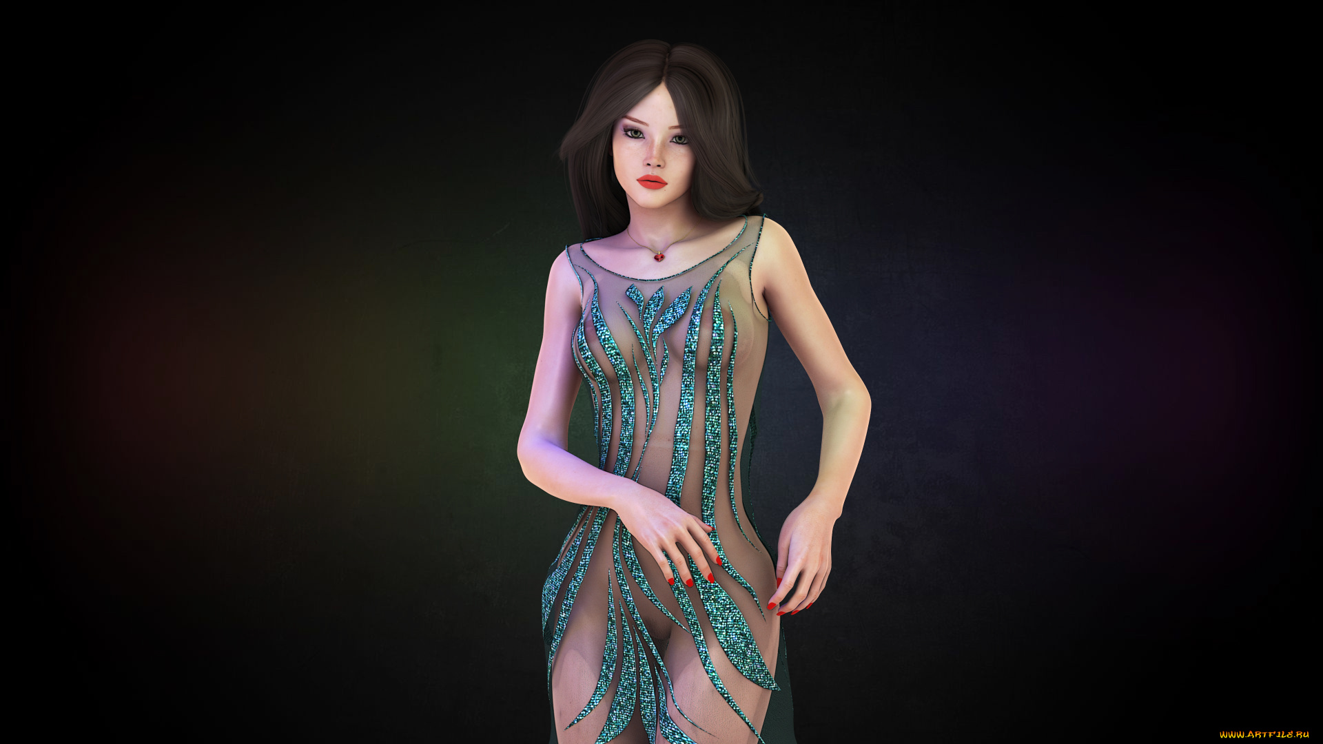 3д, графика, люди, , people, девушка, взгляд, фон