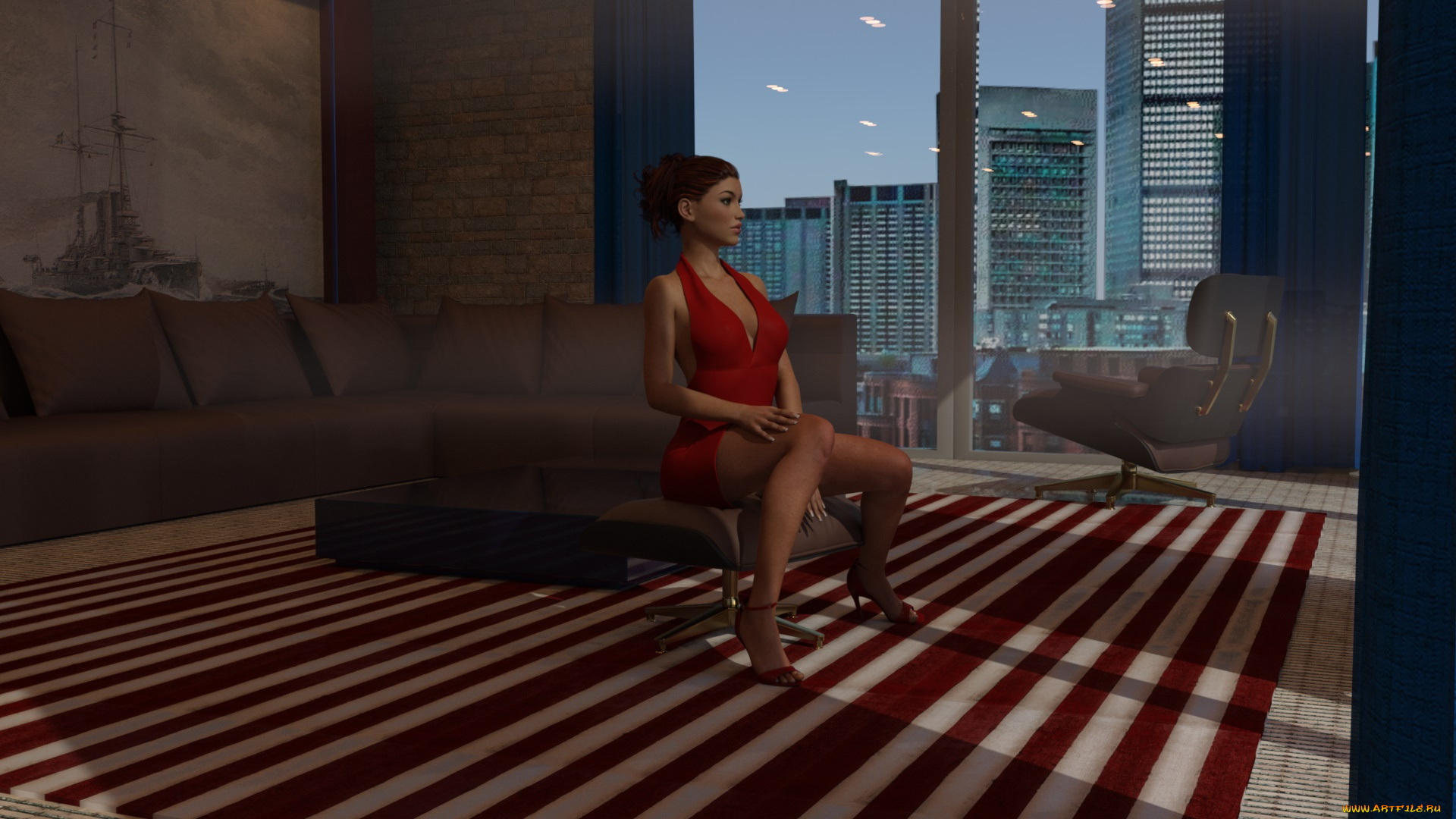 3д, графика, люди, , people, девушка, взгляд, фон