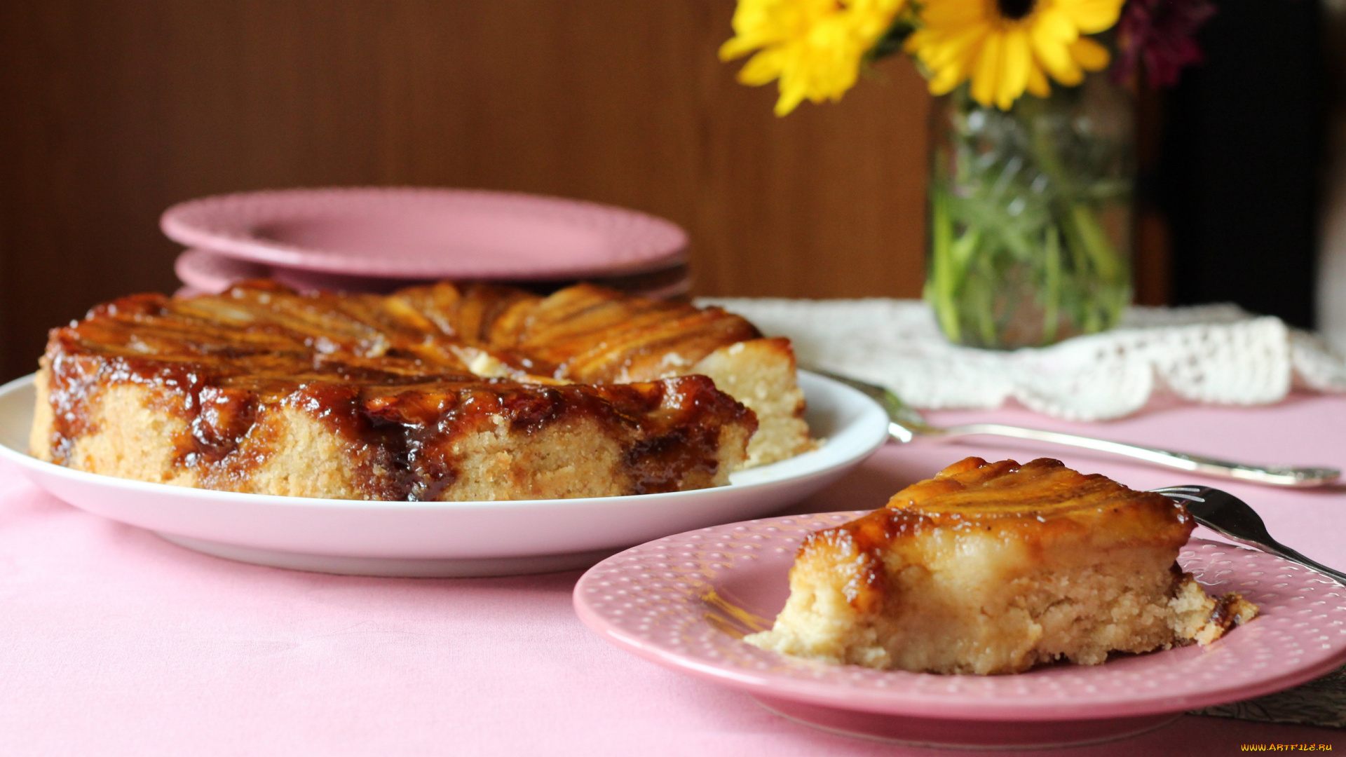 еда, пироги, фруктовый, пирог