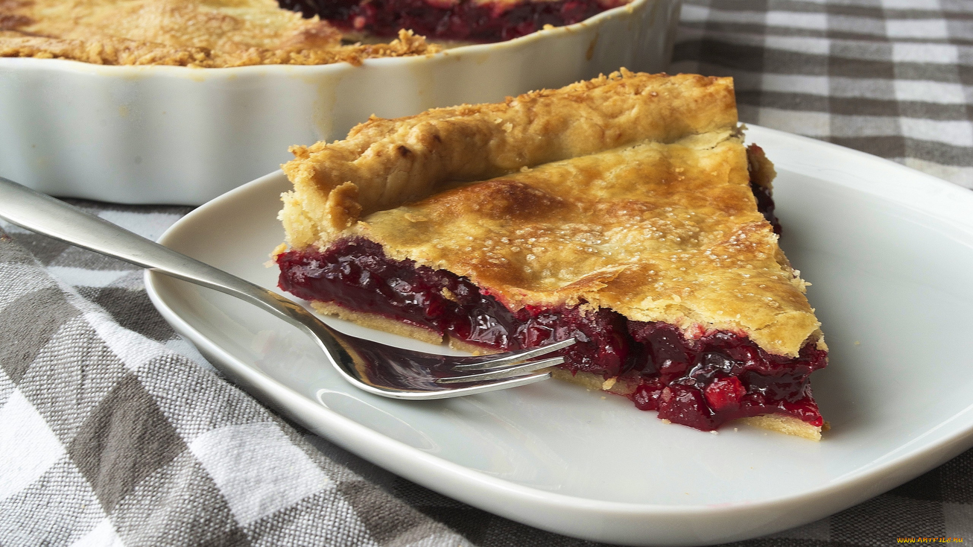 еда, пироги, ягодный, пирог