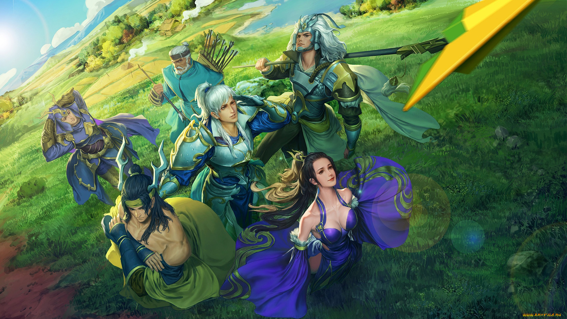 фэнтези, люди, герои