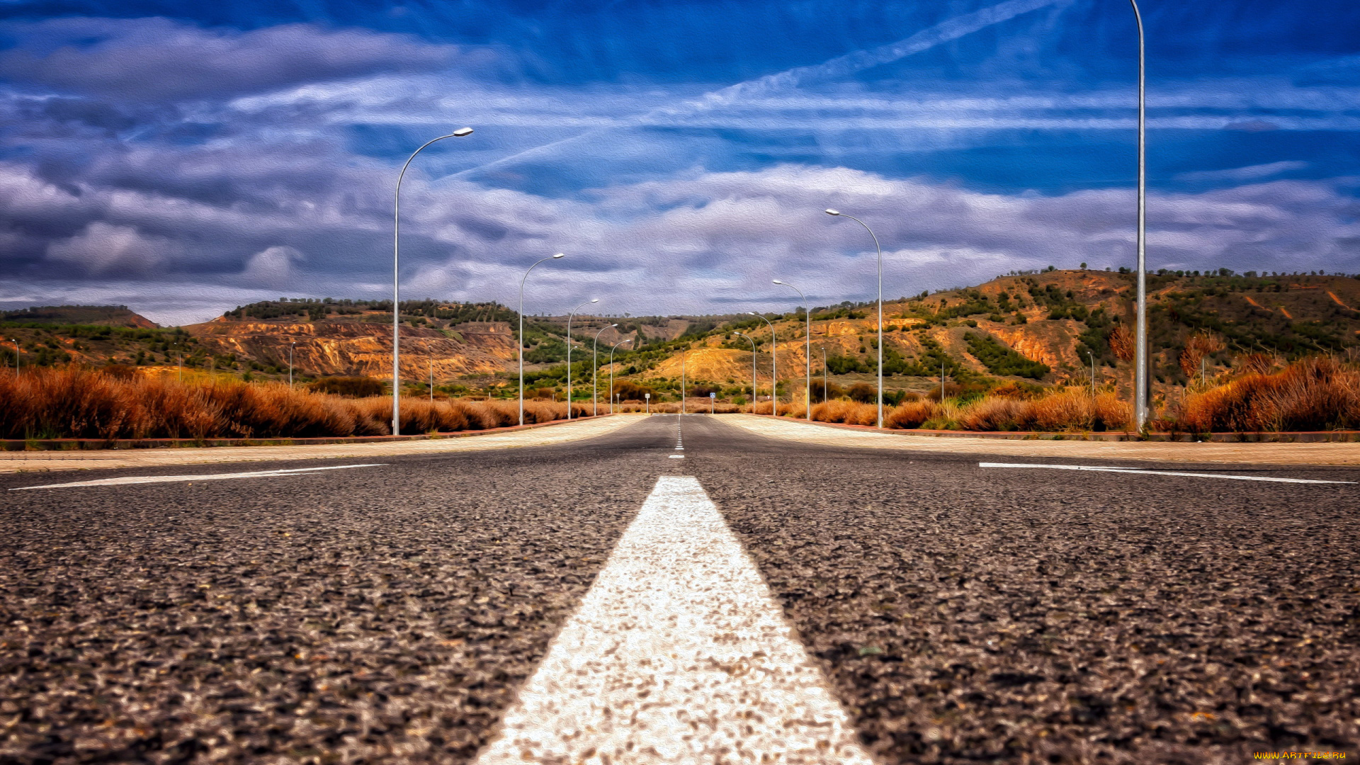 природа, дороги, шоссе