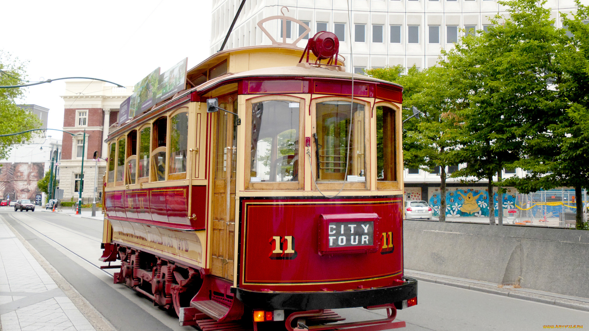 техника, трамваи, рельсы, трамвай