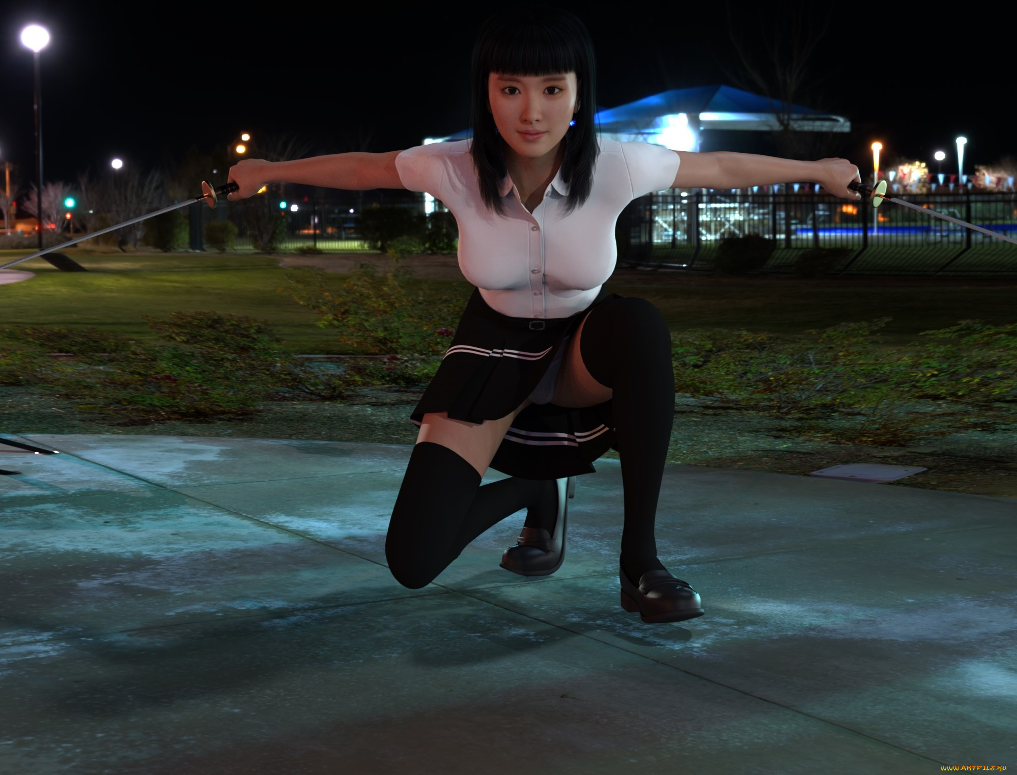 3д, графика, фантазия, , fantasy, девушка, фон, взгляд