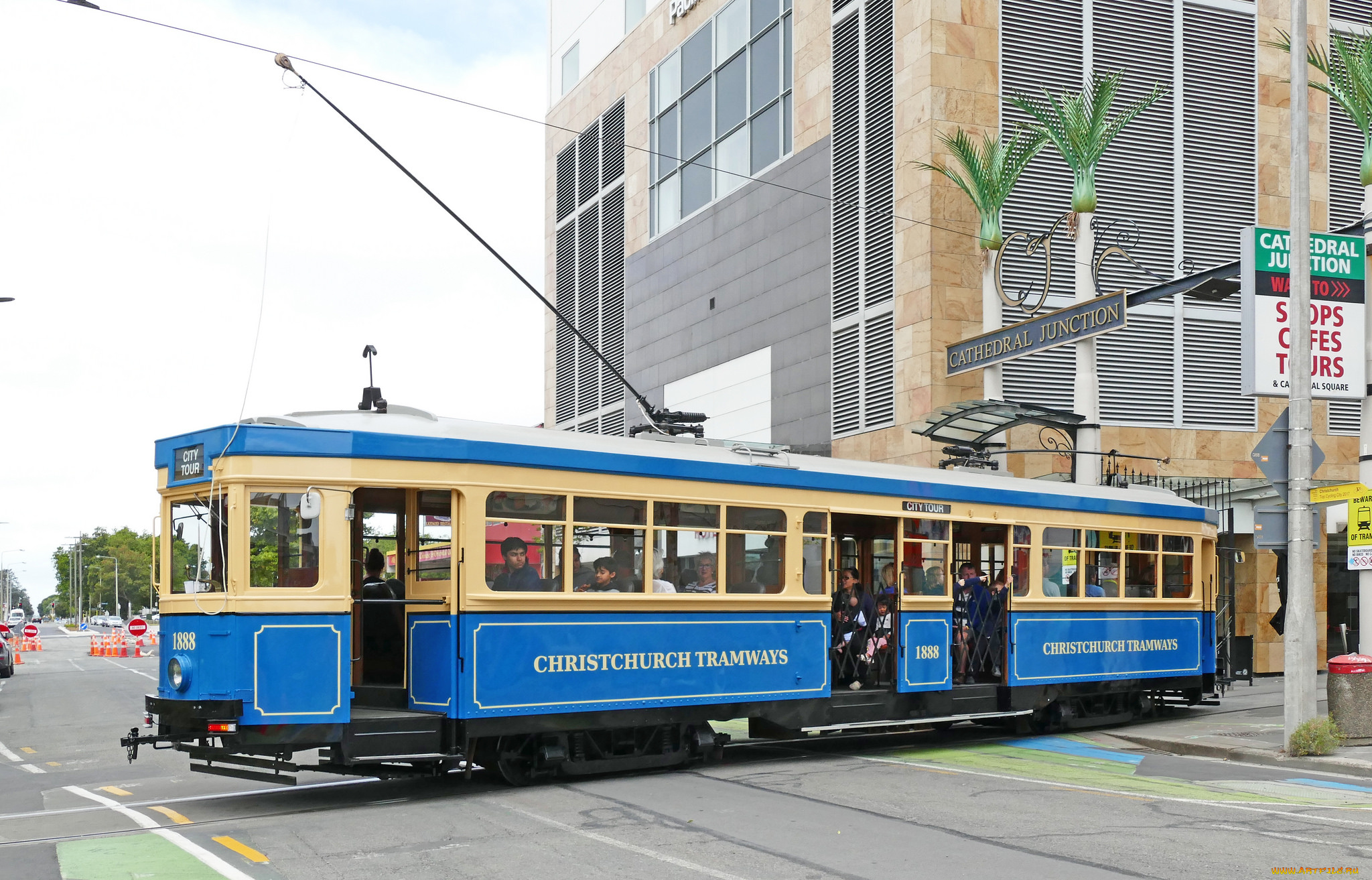 техника, трамваи, рельсы, трамвай