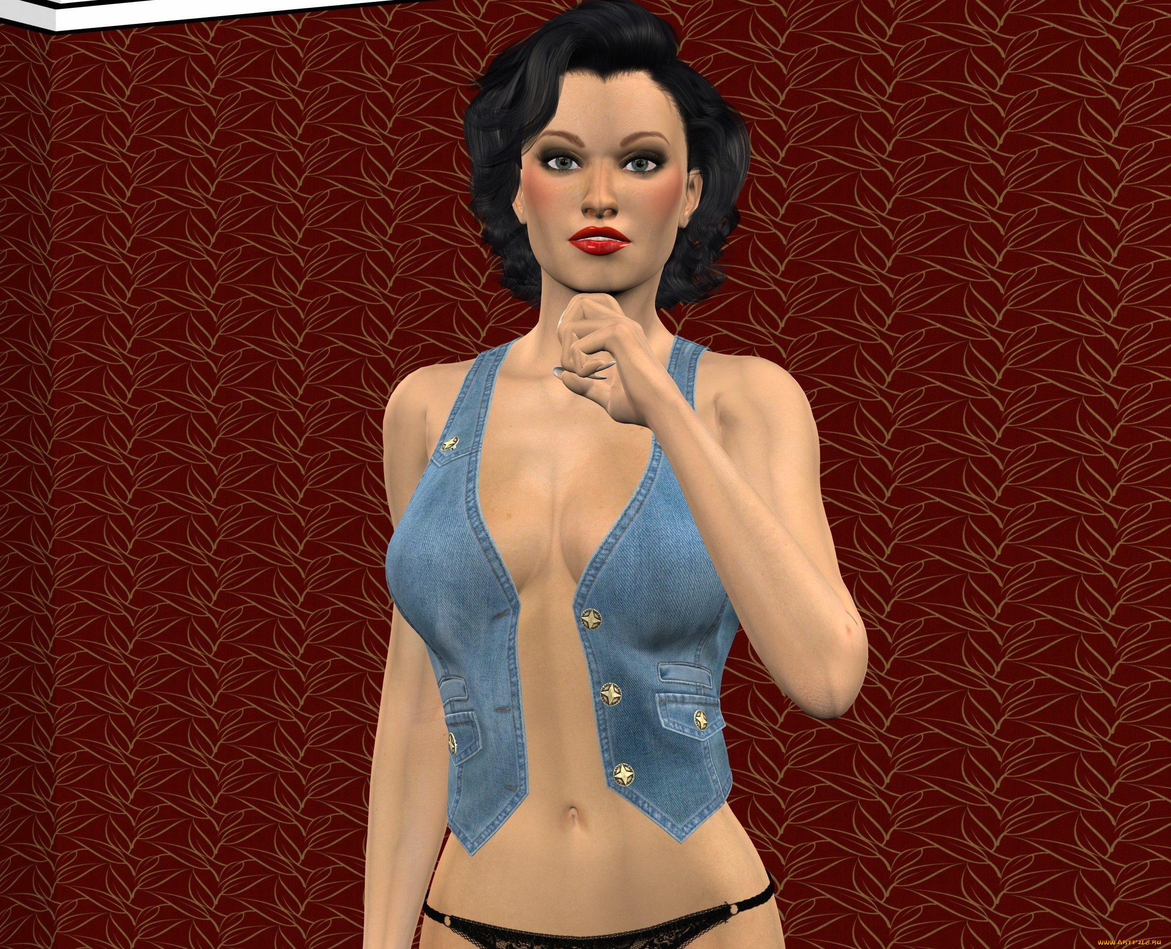 3д, графика, люди, , people, девушка, взгляд, фон