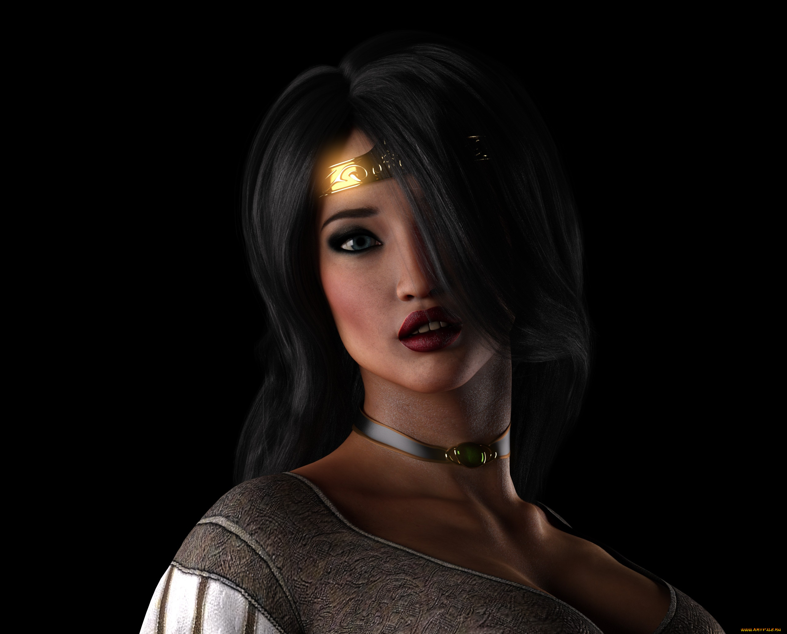 3д, графика, люди, , people, девушка, взгляд, фон