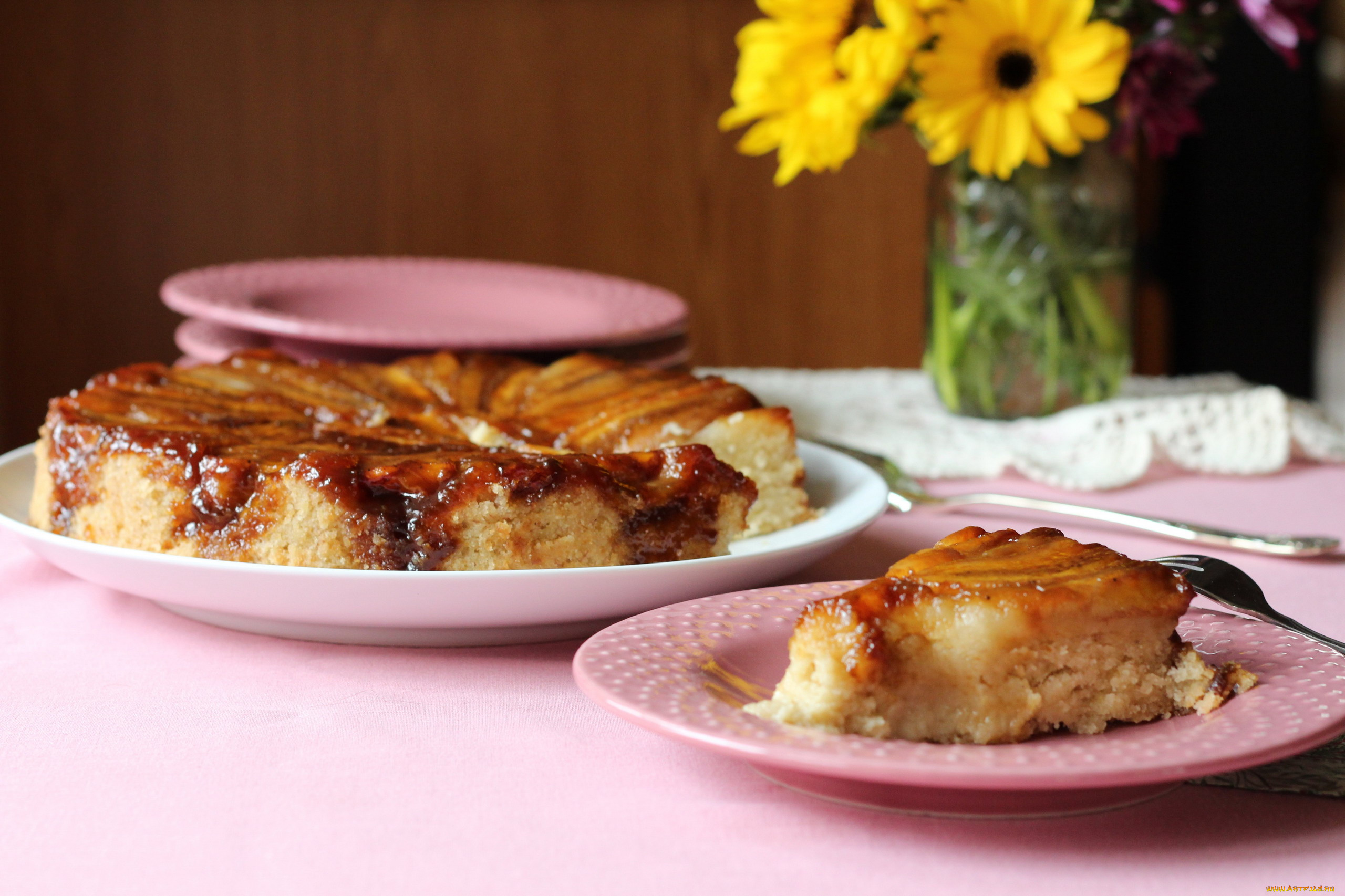 еда, пироги, фруктовый, пирог