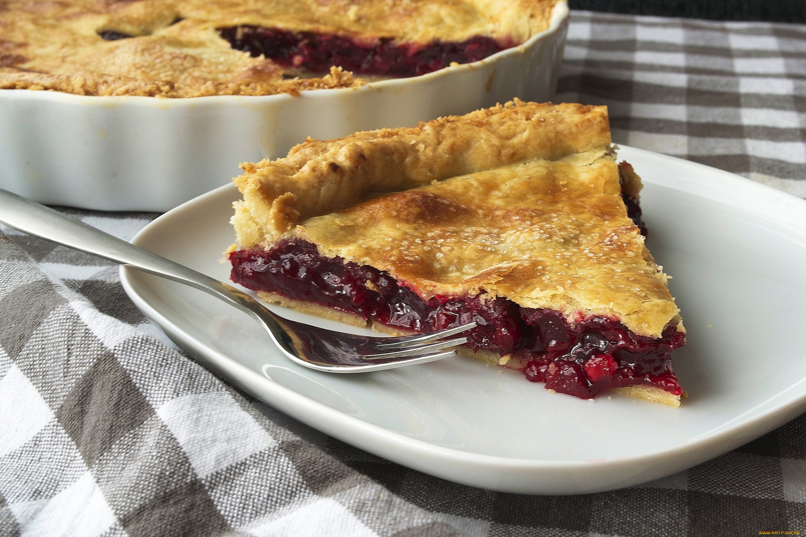 еда, пироги, ягодный, пирог