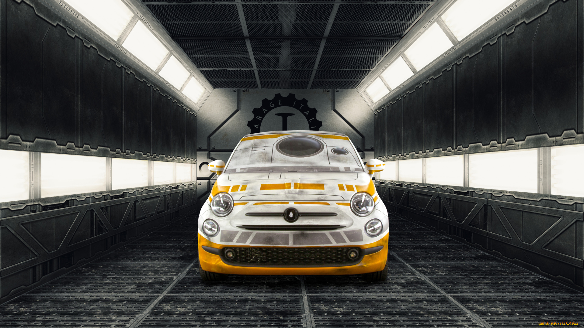 автомобили, fiat, 500, bb-8