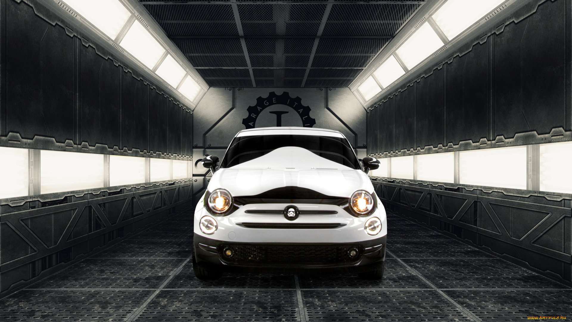 автомобили, fiat, 500, stormtrooper