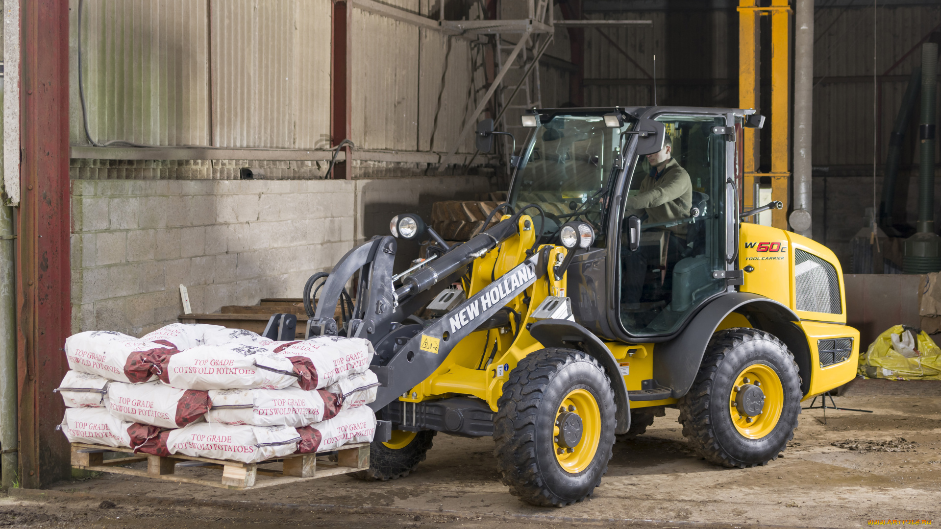 техника, фронтальные, погрузчики, new, holland