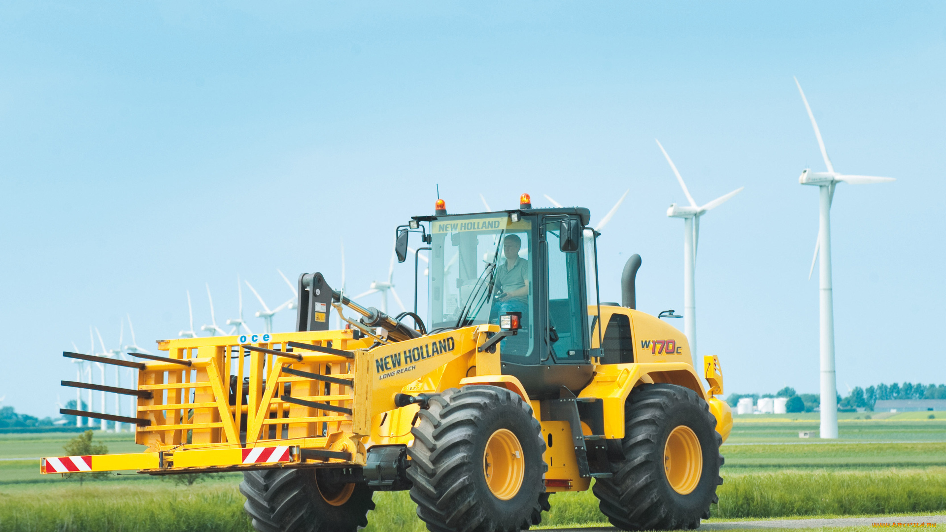 техника, фронтальные, погрузчики, new, holland