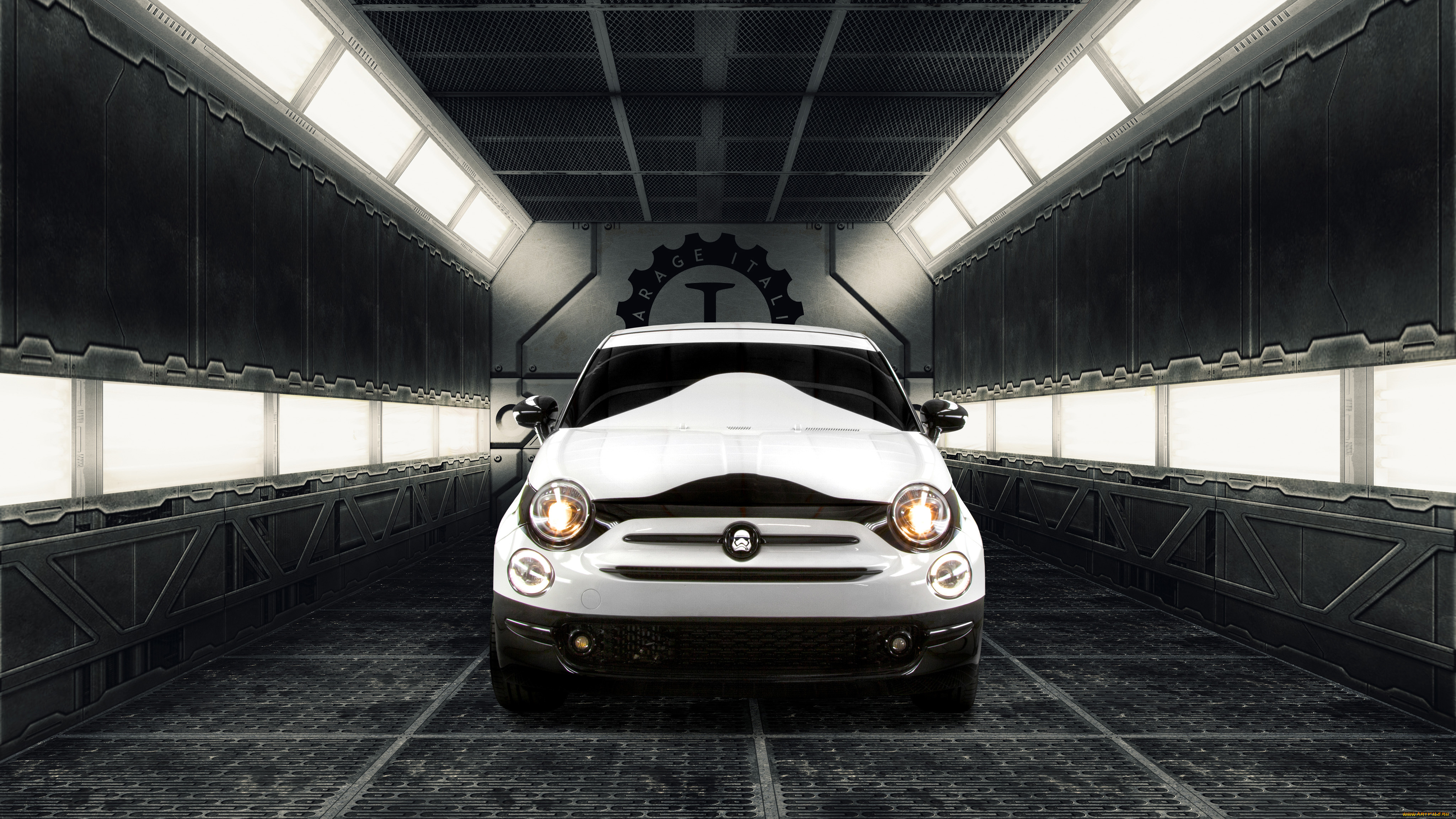 автомобили, fiat, 500, stormtrooper