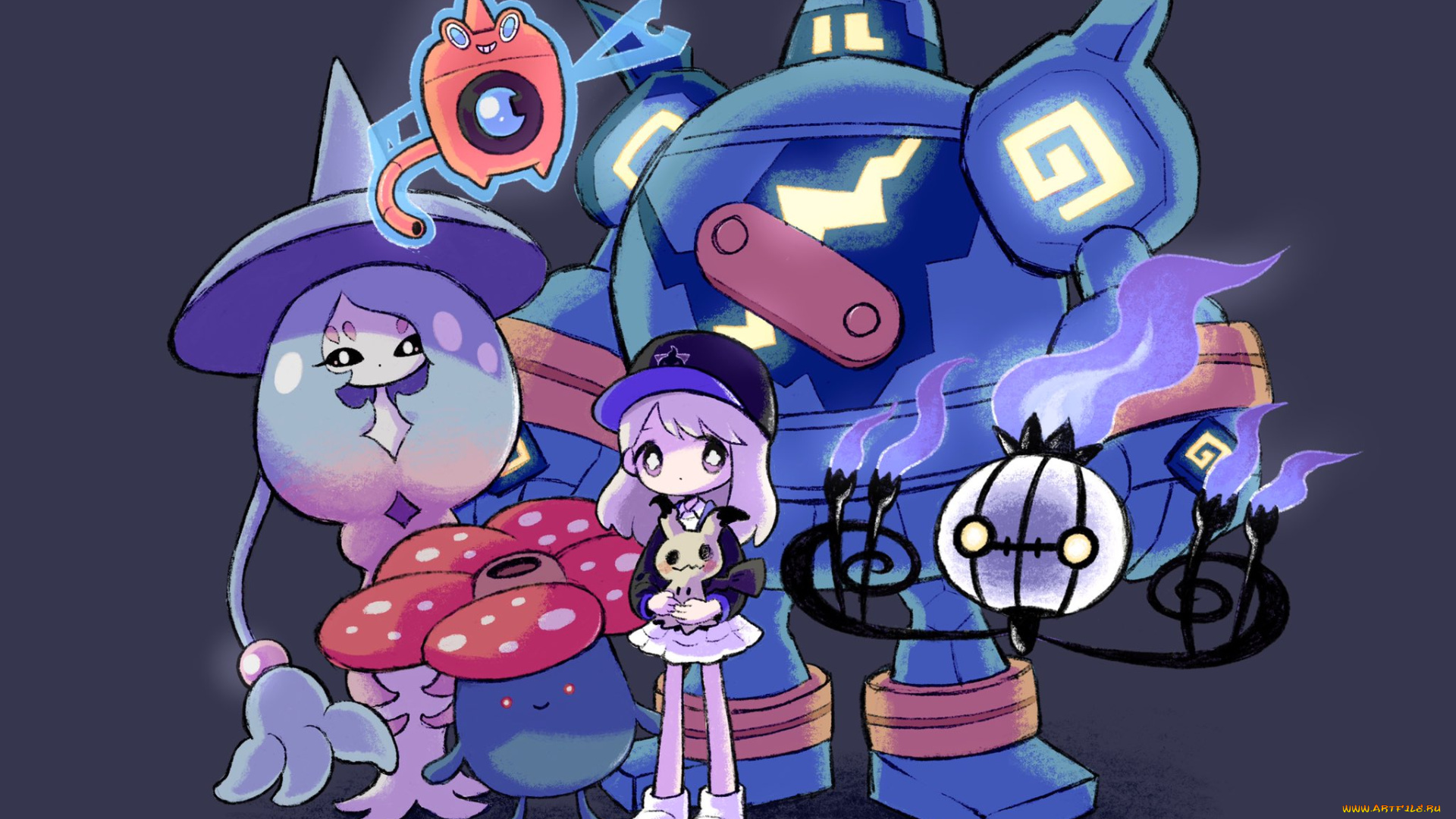 аниме, pokemon, девушка