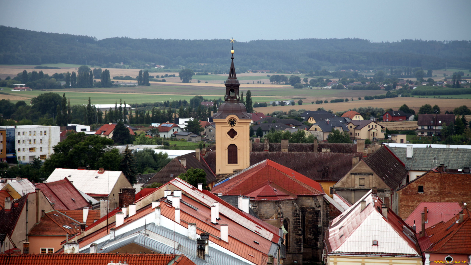 йичин, чехия, города, -, панорамы