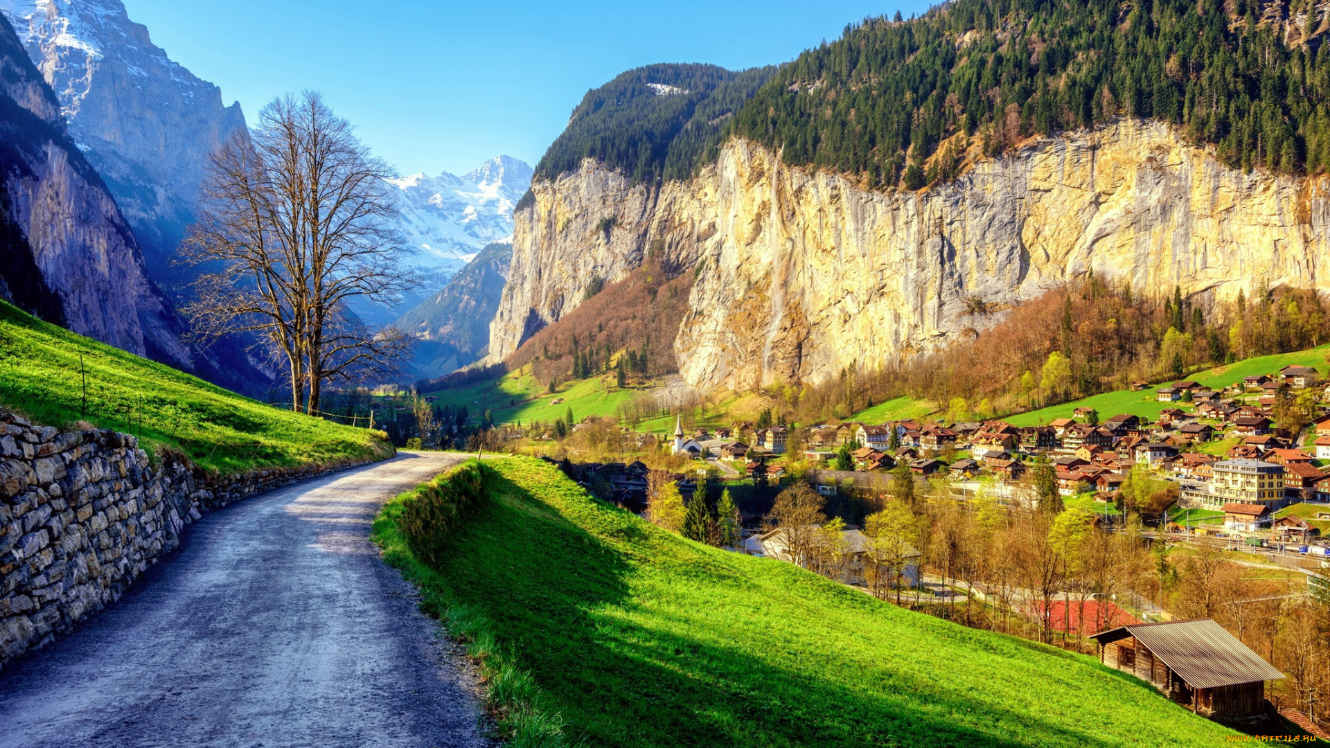 lauterbrunnen, switzerland, города, -, улицы, , площади, , набережные