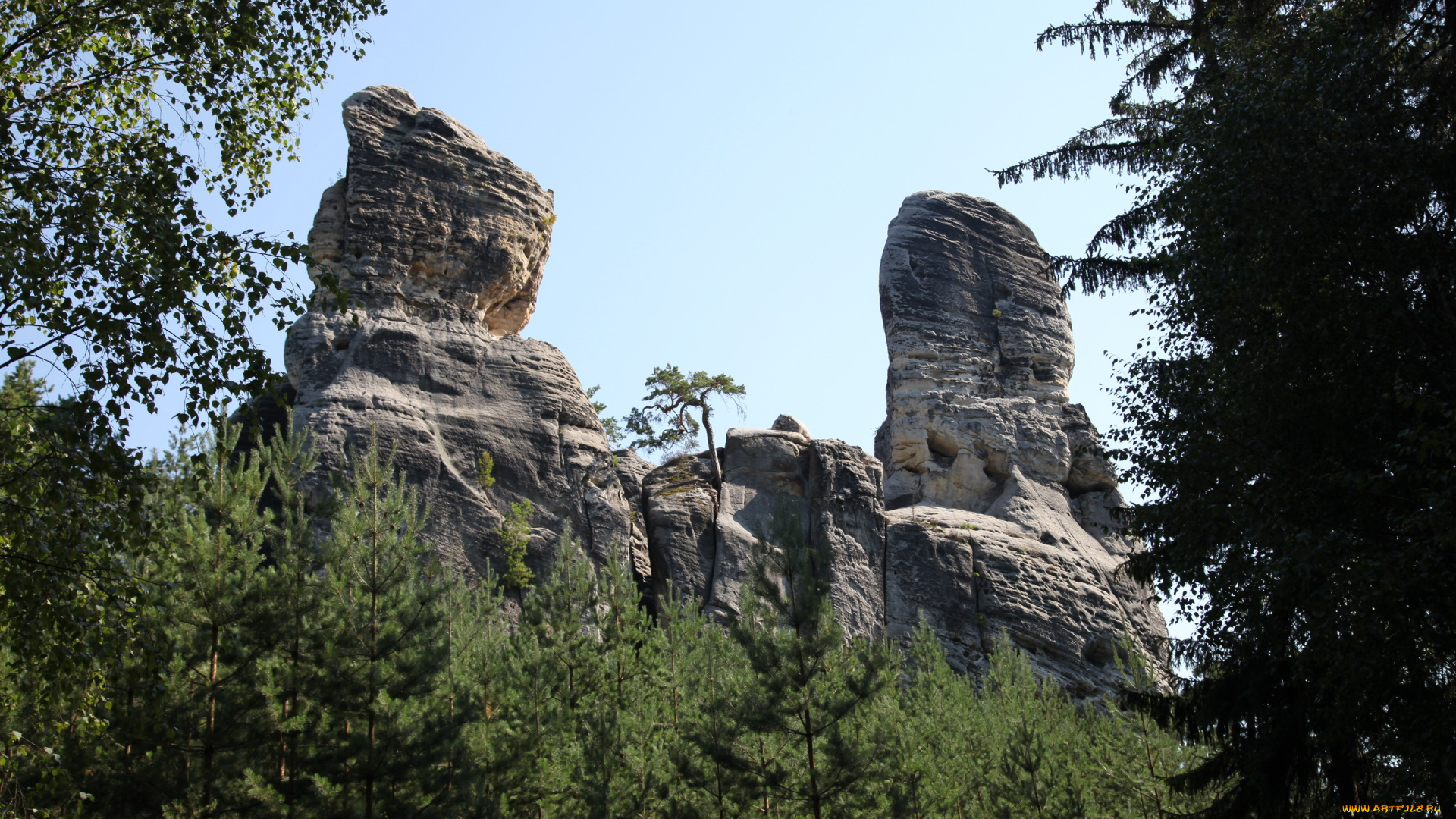 заповедник, чешский, рай, природа, горы, заповедник, чешский, рай