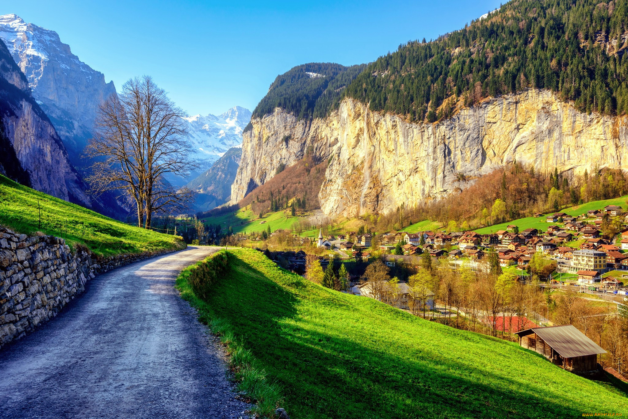 lauterbrunnen, switzerland, города, -, улицы, , площади, , набережные