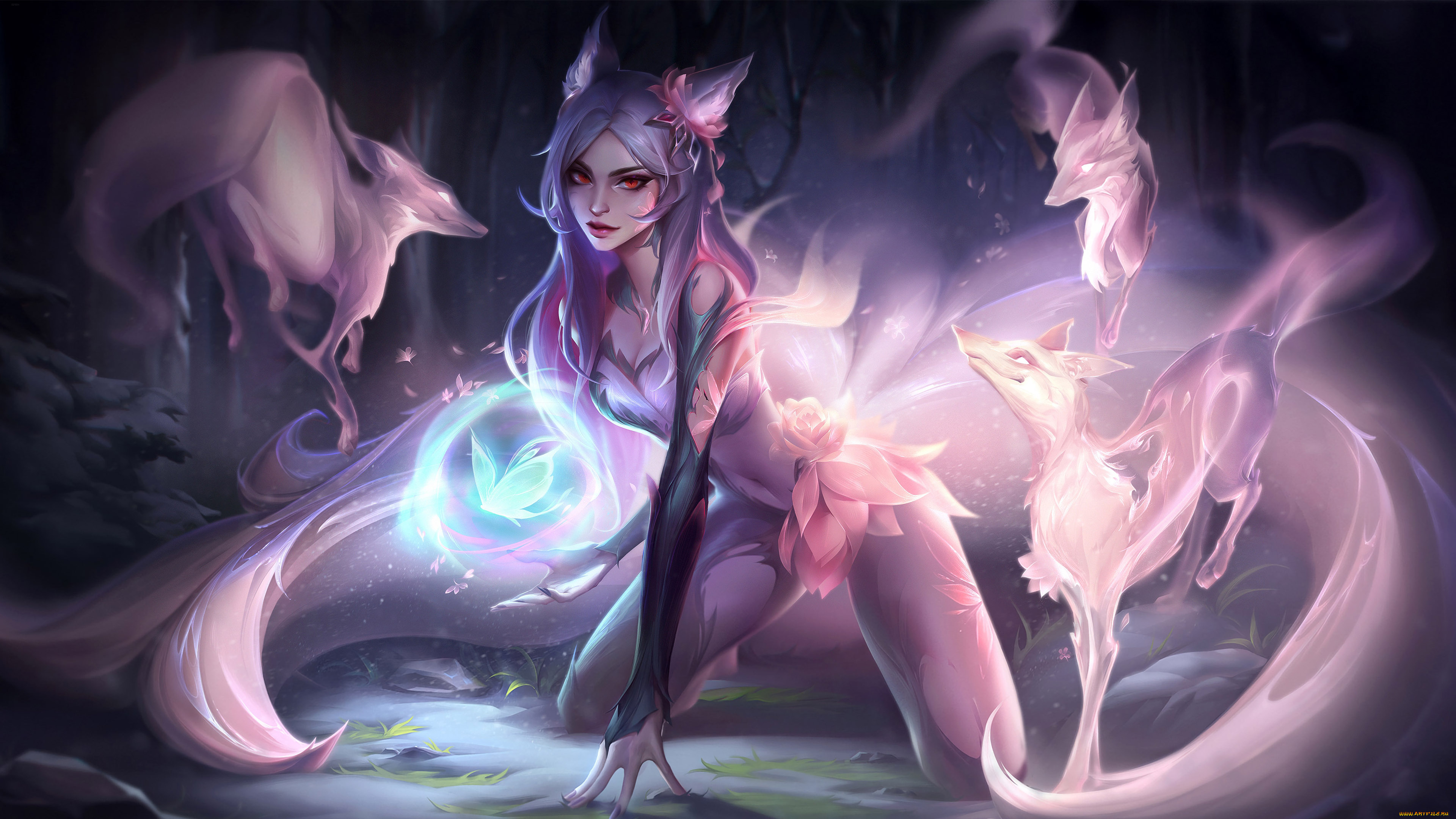 видео, игры, league, of, legends, league, of, legends, ahri
