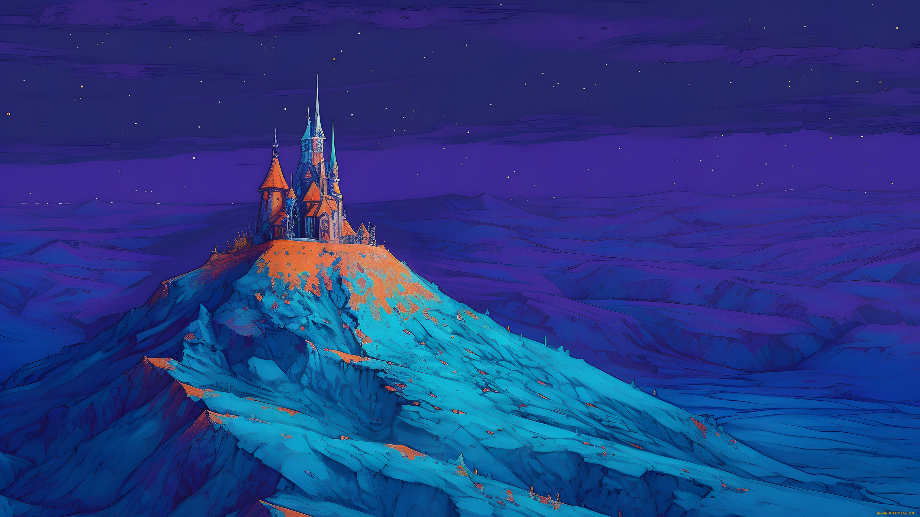 фэнтези, замки, церковь