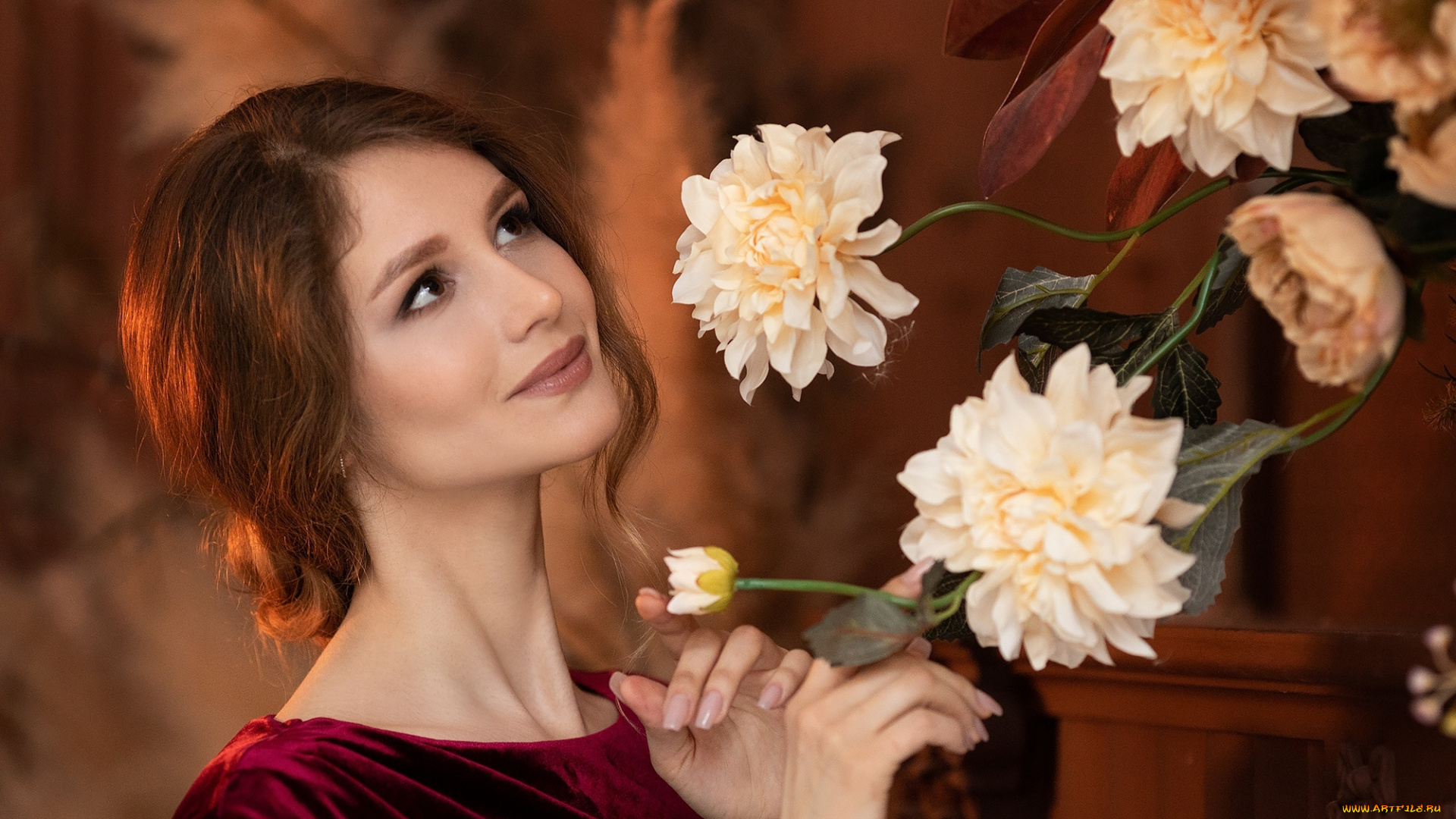 девушки, -, рыжеволосые, и, разноцветные, девушка