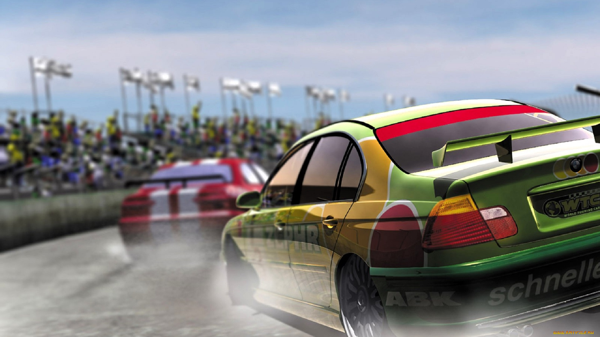 видео, игры, world, touring, cars, машины, гонка, трасса, люди, зрители