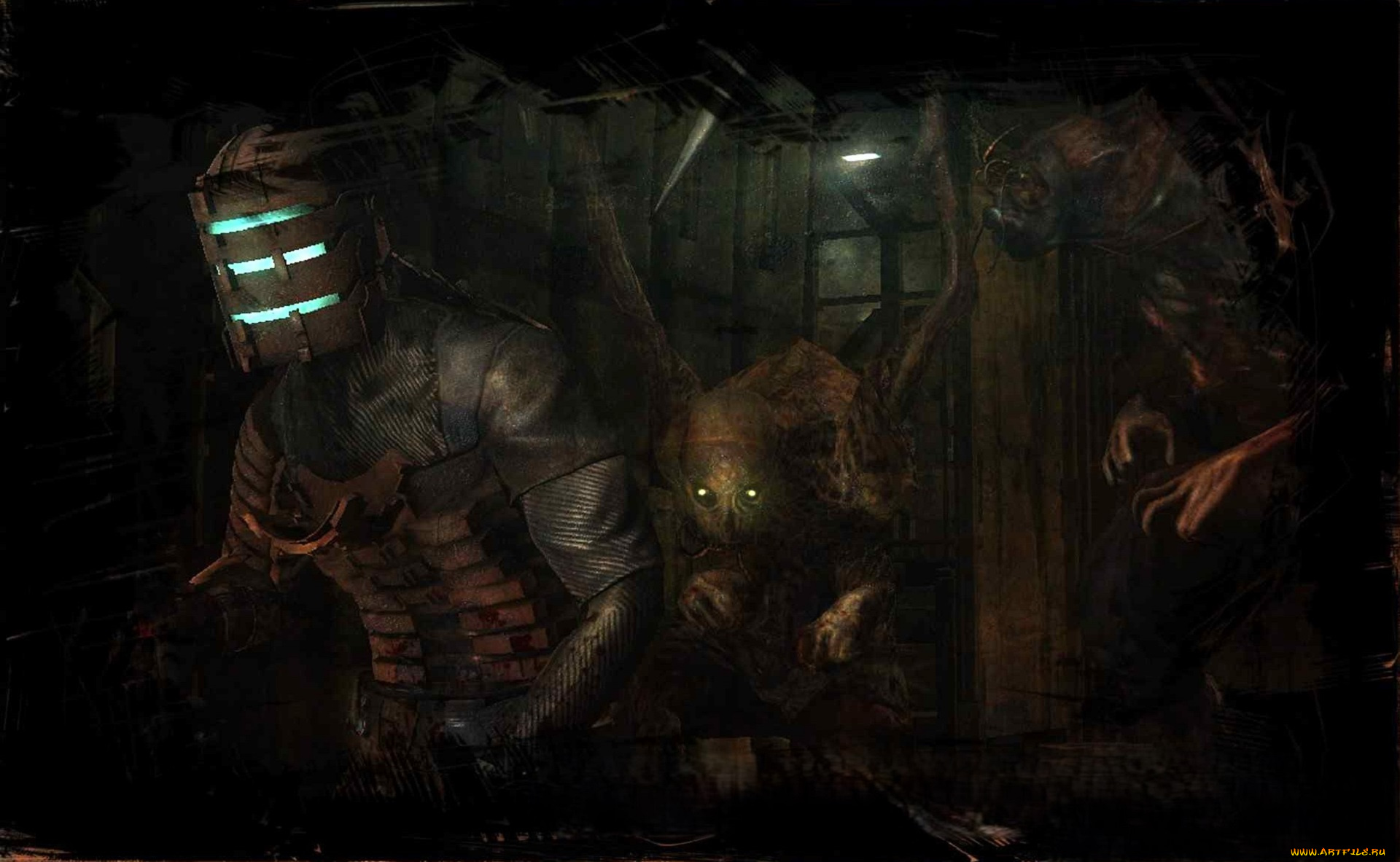 видео, игры, dead, space, персонаж, маска, монстры