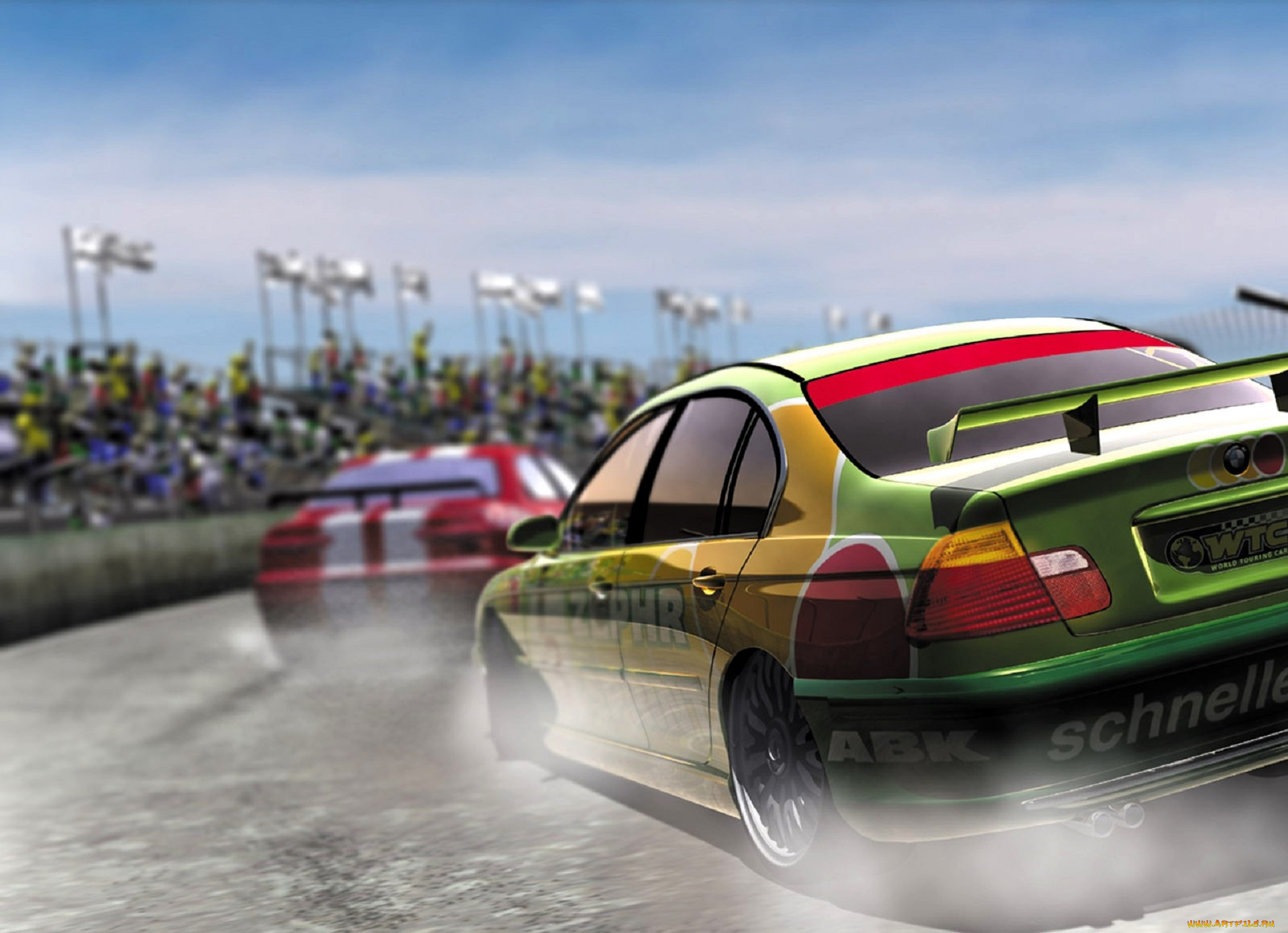 видео, игры, world, touring, cars, машины, гонка, трасса, люди, зрители