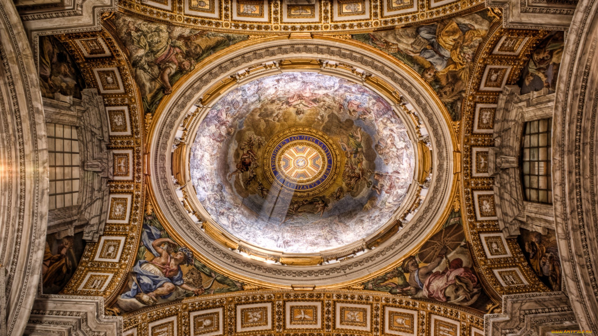 basilica, di, san, pietro, vatican, интерьер, убранство, роспись, храма
