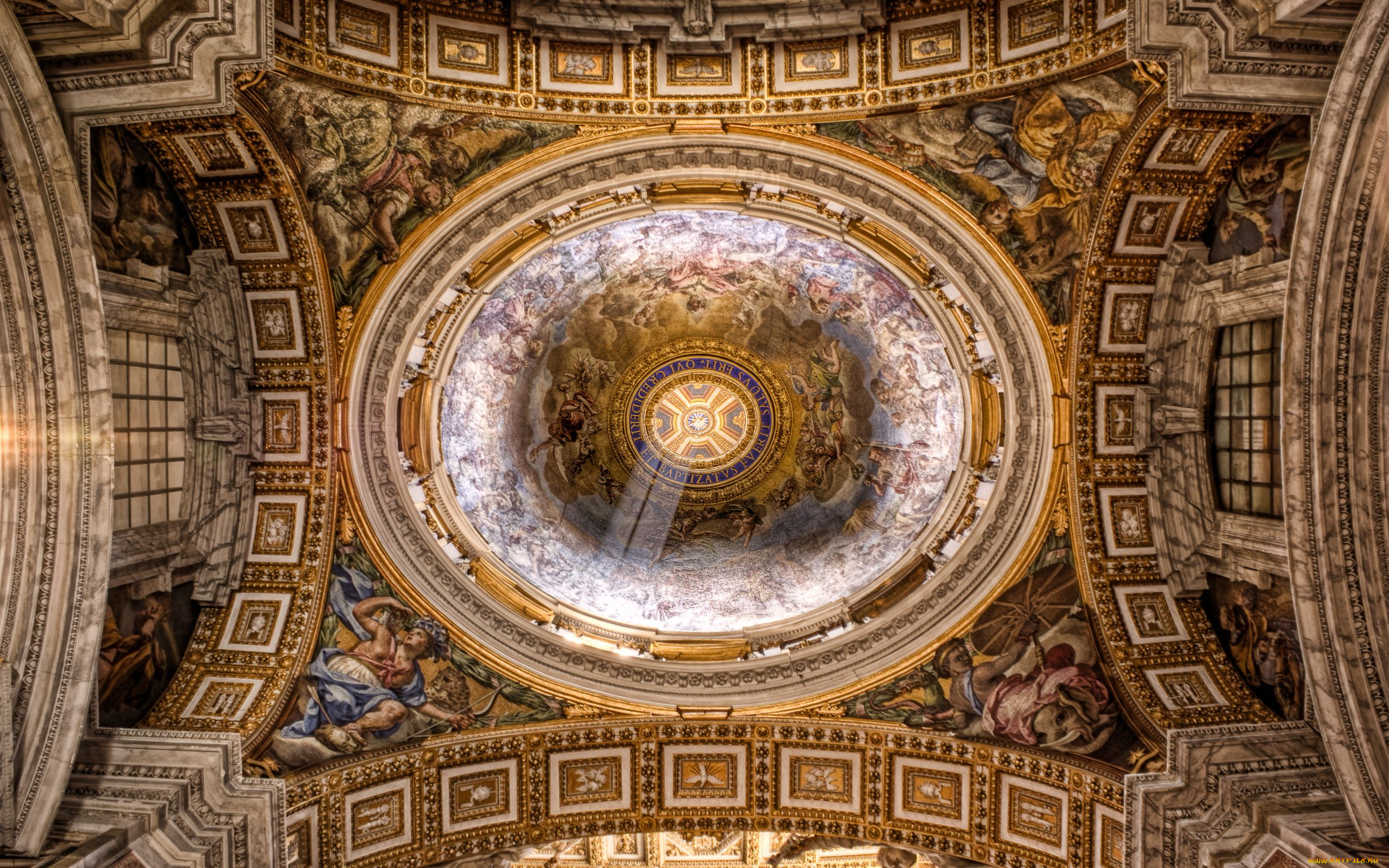 basilica, di, san, pietro, vatican, интерьер, убранство, роспись, храма