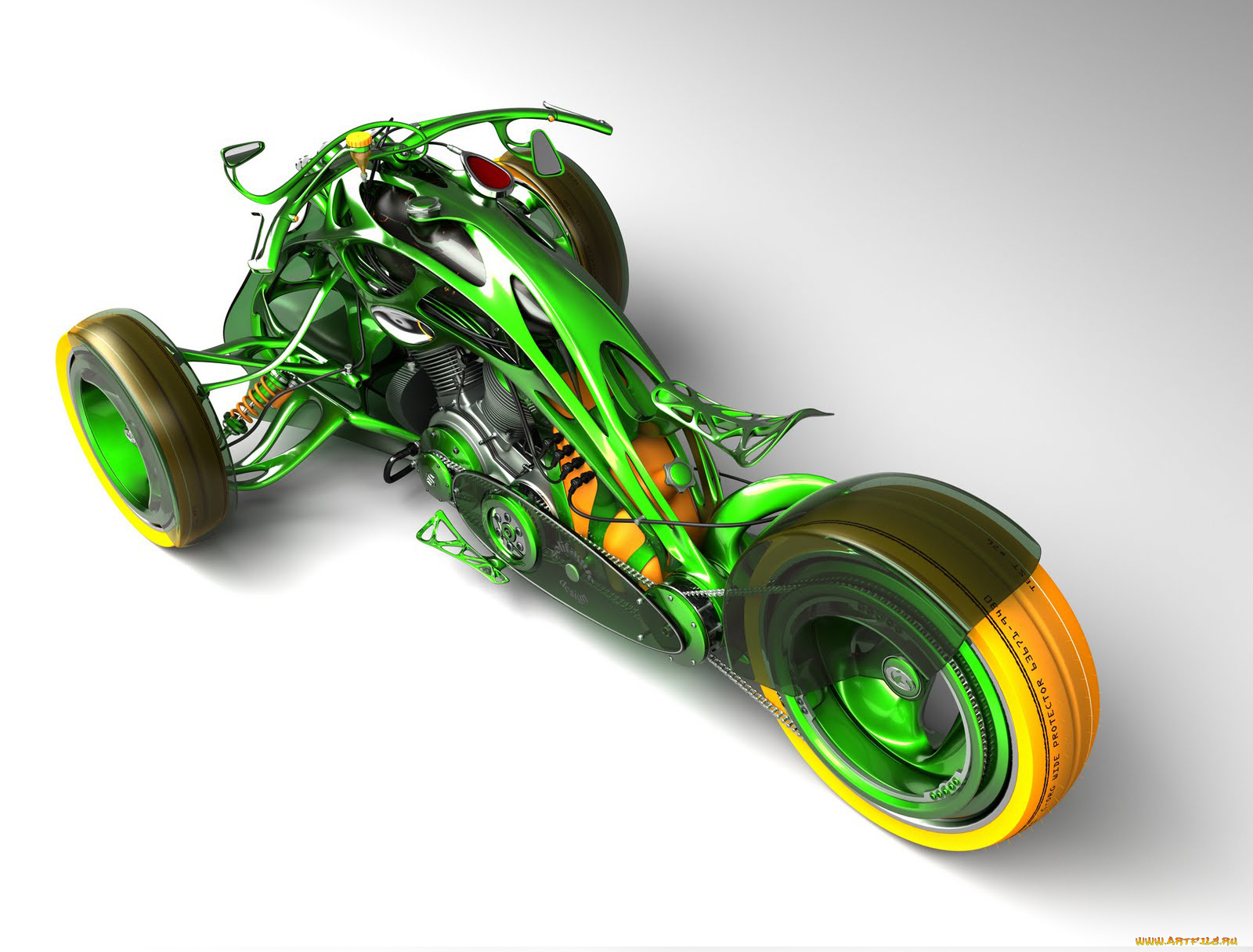 мотоциклы, 3d, trk