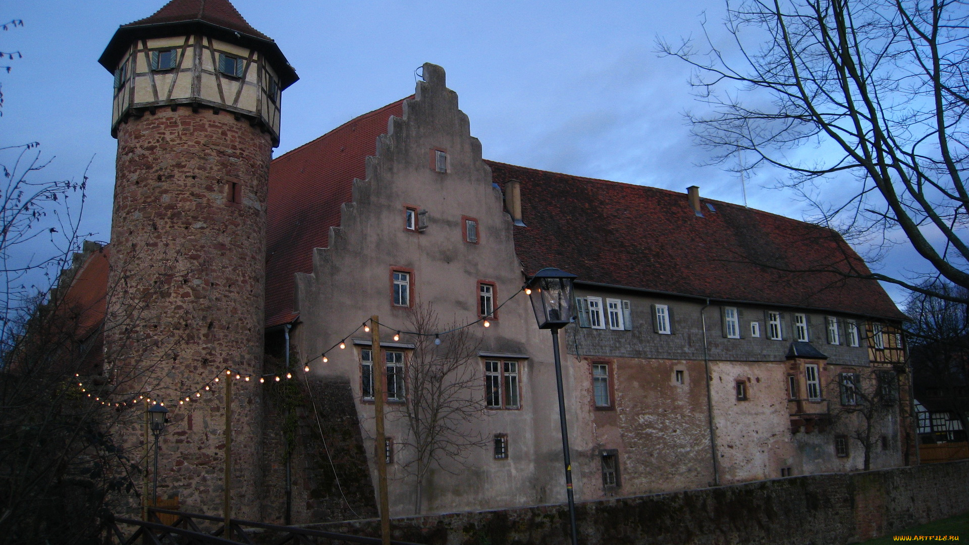 города, дворцы, замки, крепости, германия, michelstadt